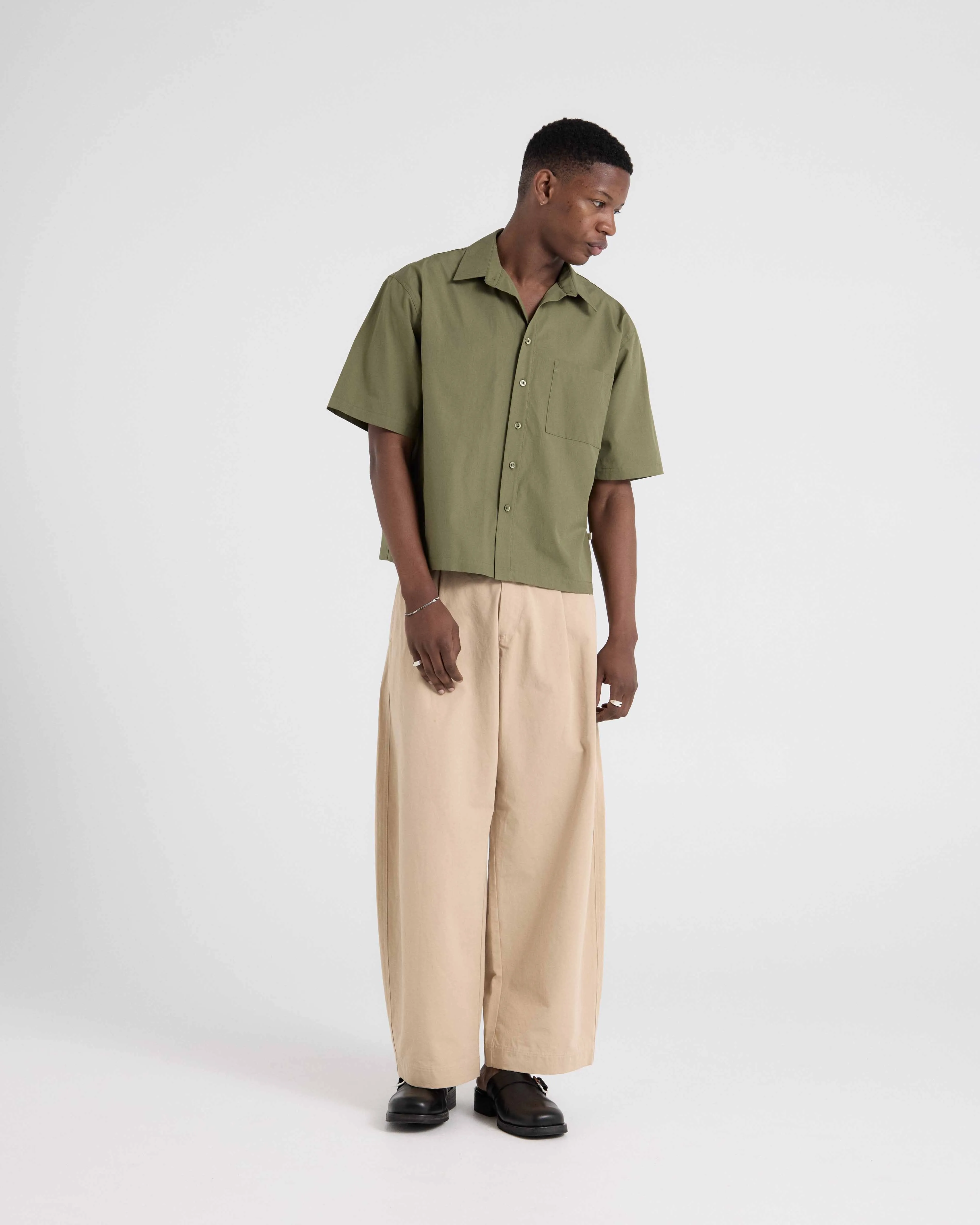 Box Poplin Shirt - Olive sold by Asha Jasper product image thumbnail 4