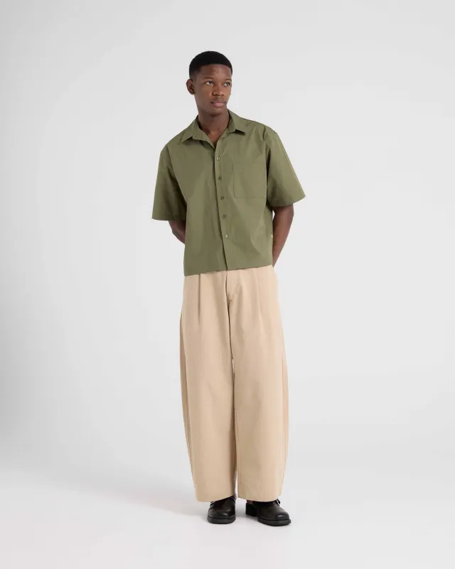 Box Poplin Shirt - Olive sold by Asha Jasper