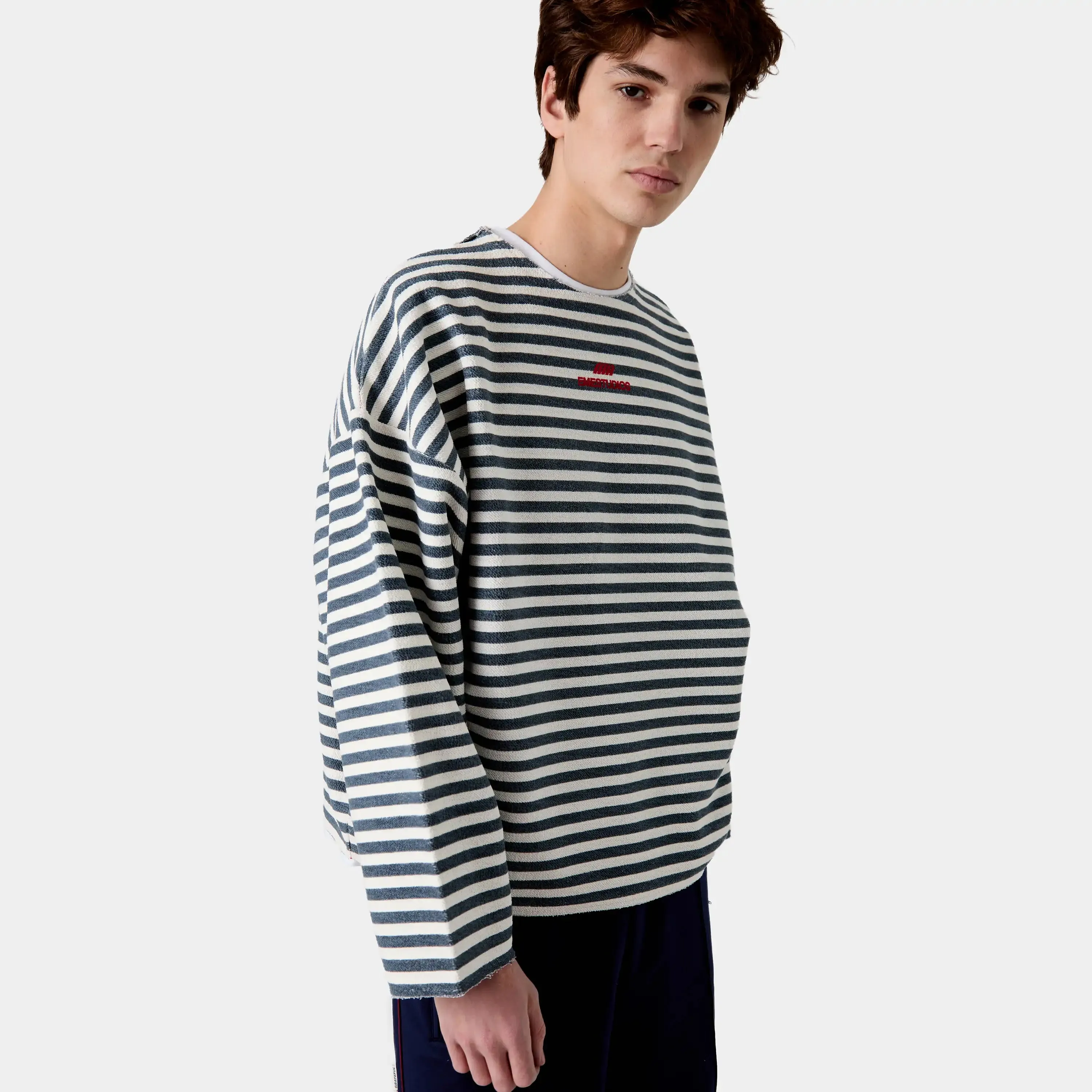 Sade Navy Reverse Crewneck sold by EME STUDIOS product image thumbnail 4