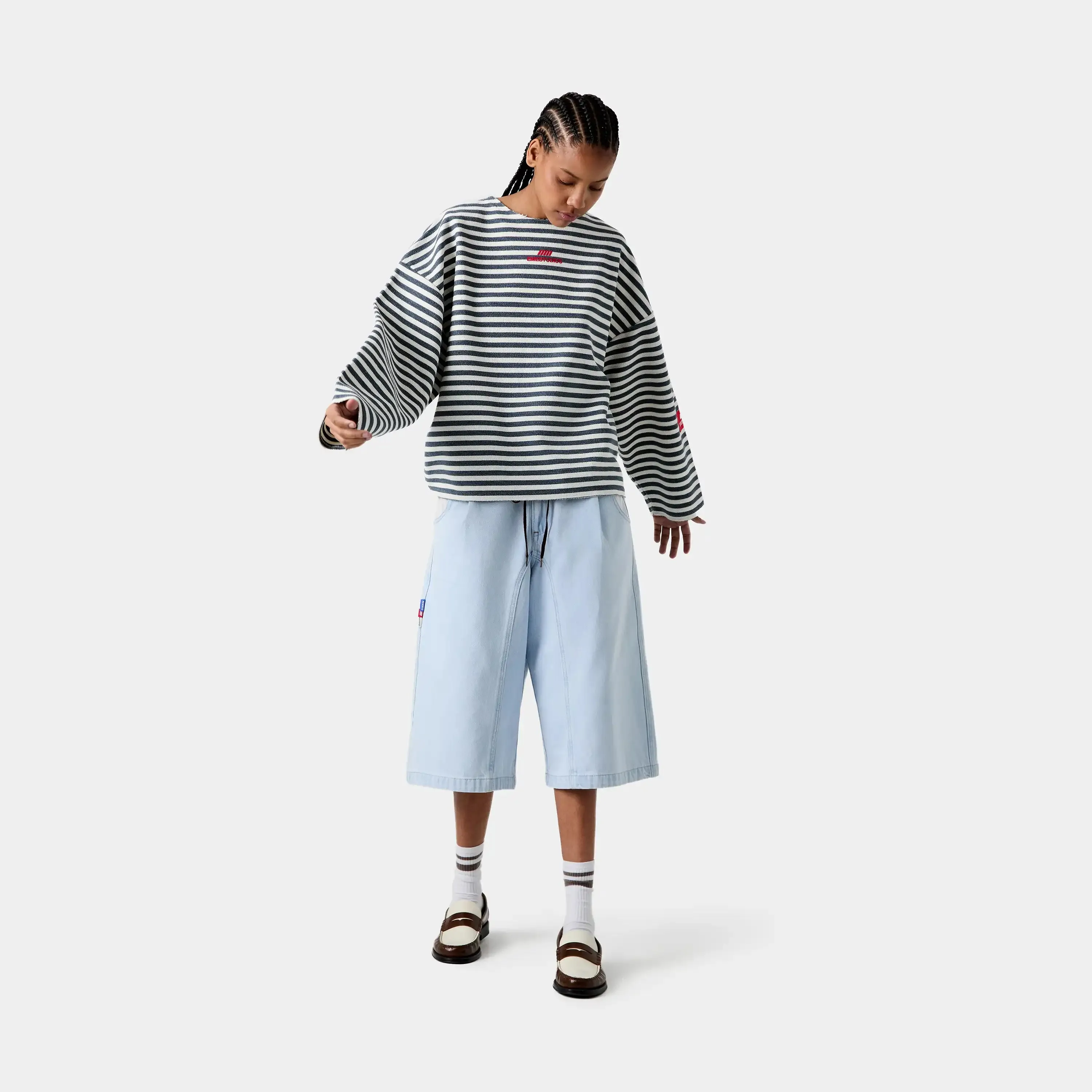 Sade Navy Reverse Crewneck sold by EME STUDIOS product image thumbnail 5