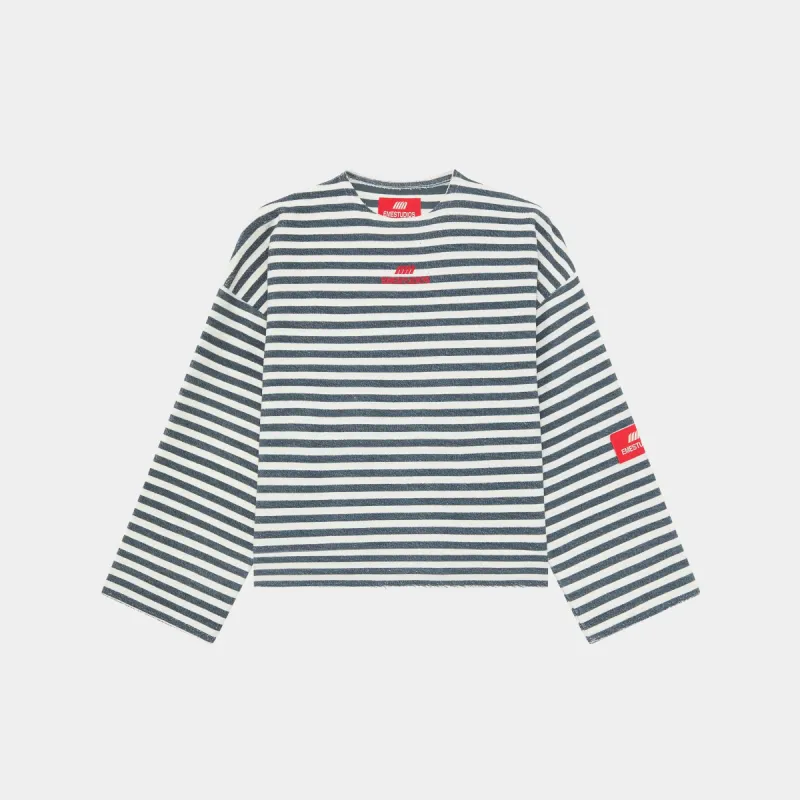 Sade Navy Reverse Crewneck sold by EME STUDIOS