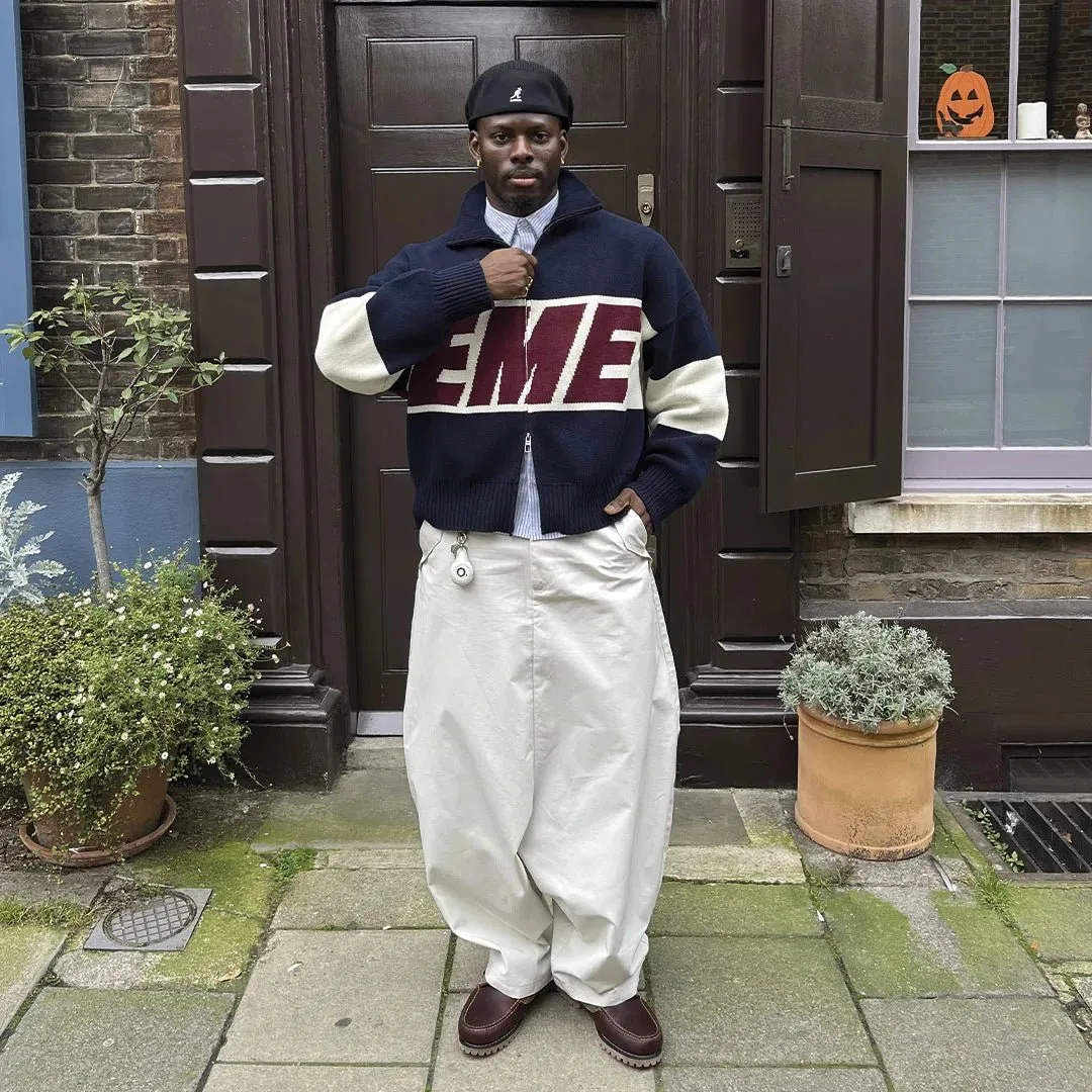 Thrill Navy Zipper Knit sold by EME STUDIOS product image thumbnail 2