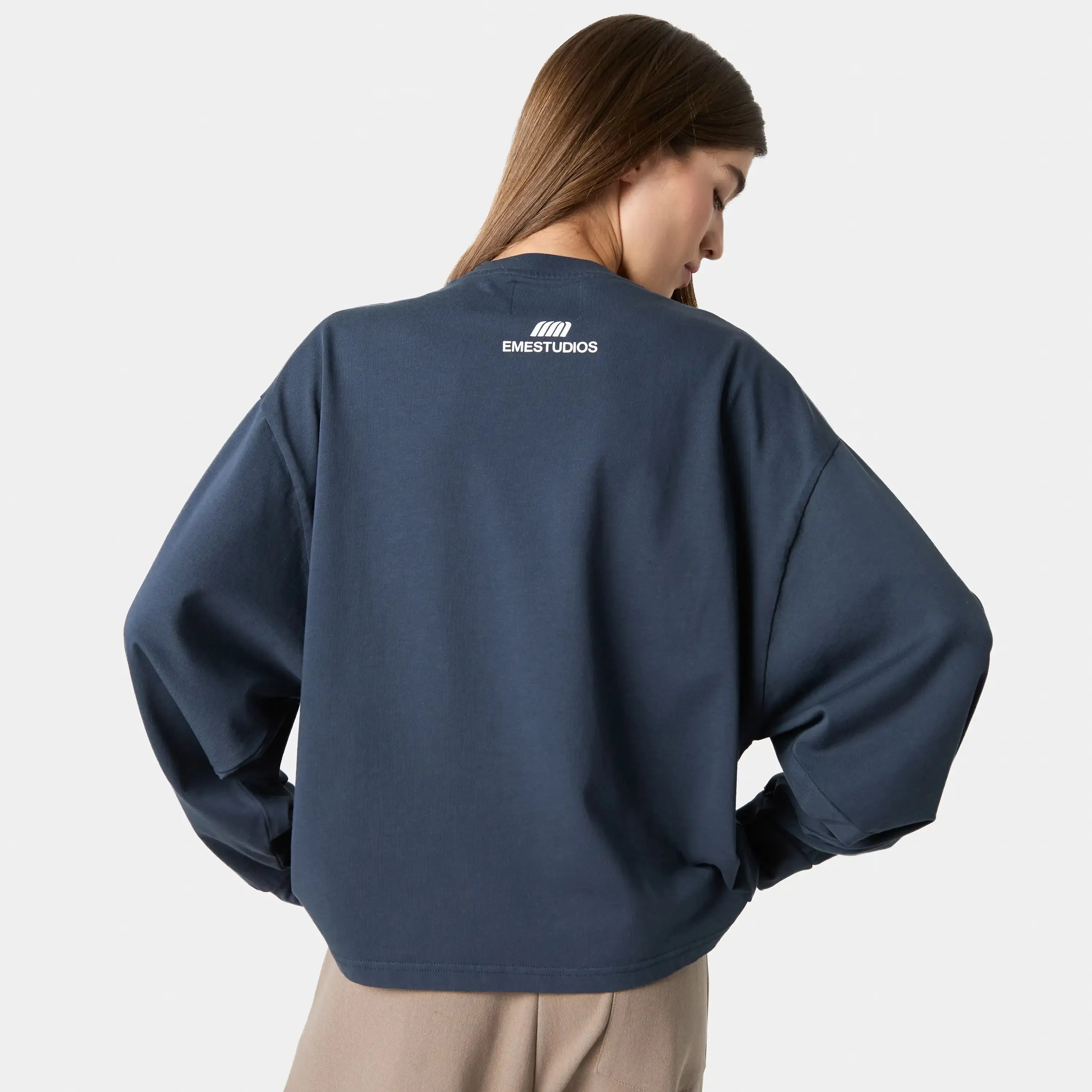 Basic Navy Long Sleeve sold by EME STUDIOS product image thumbnail 2