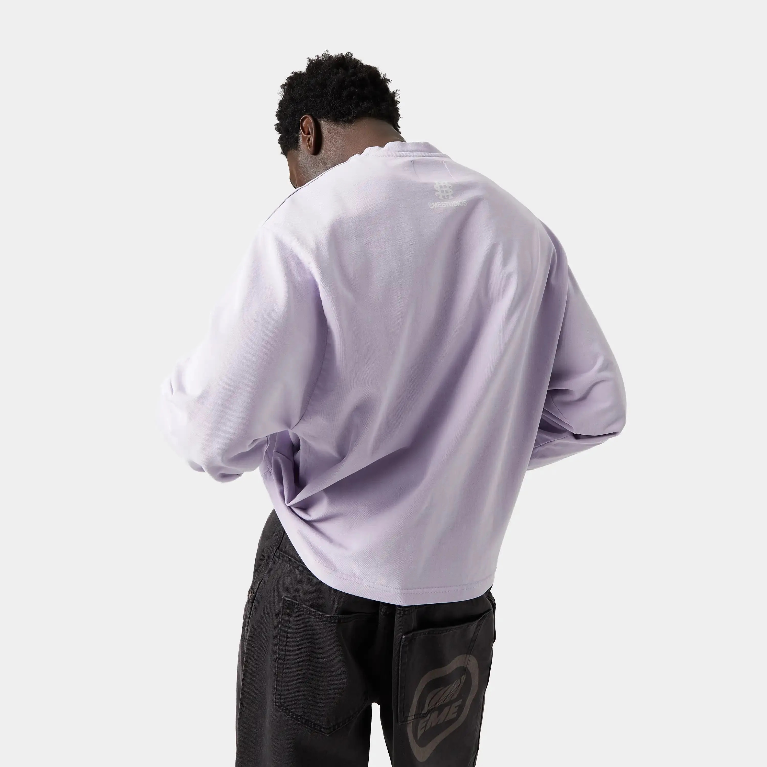 Badge Gray Lilac Long Sleeve sold by EME STUDIOS product image thumbnail 5