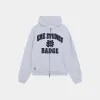 Badge Heather Grey Full Zip sold by EME STUDIOS