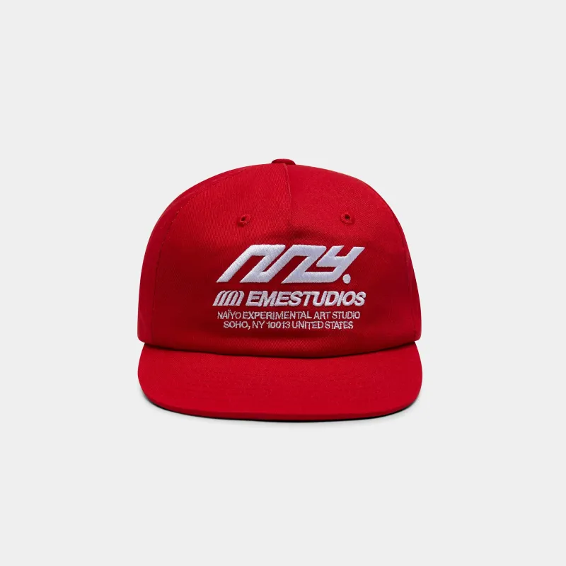 EmeXNaiyo Due Red Cap made by EME STUDIOS