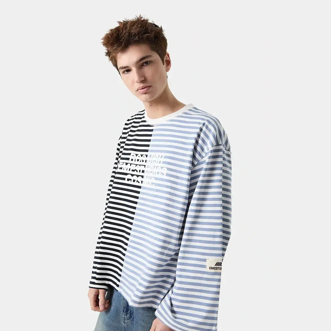Roguish Blue Striped Long Sleeve sold by EME STUDIOS product image thumbnail 3