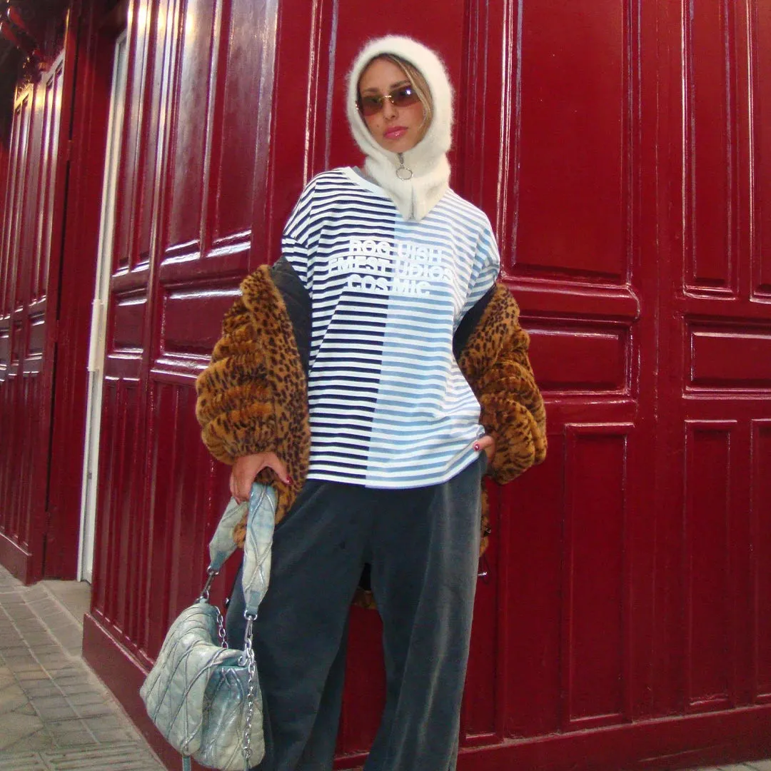 Roguish Blue Striped Long Sleeve sold by EME STUDIOS product image thumbnail 2