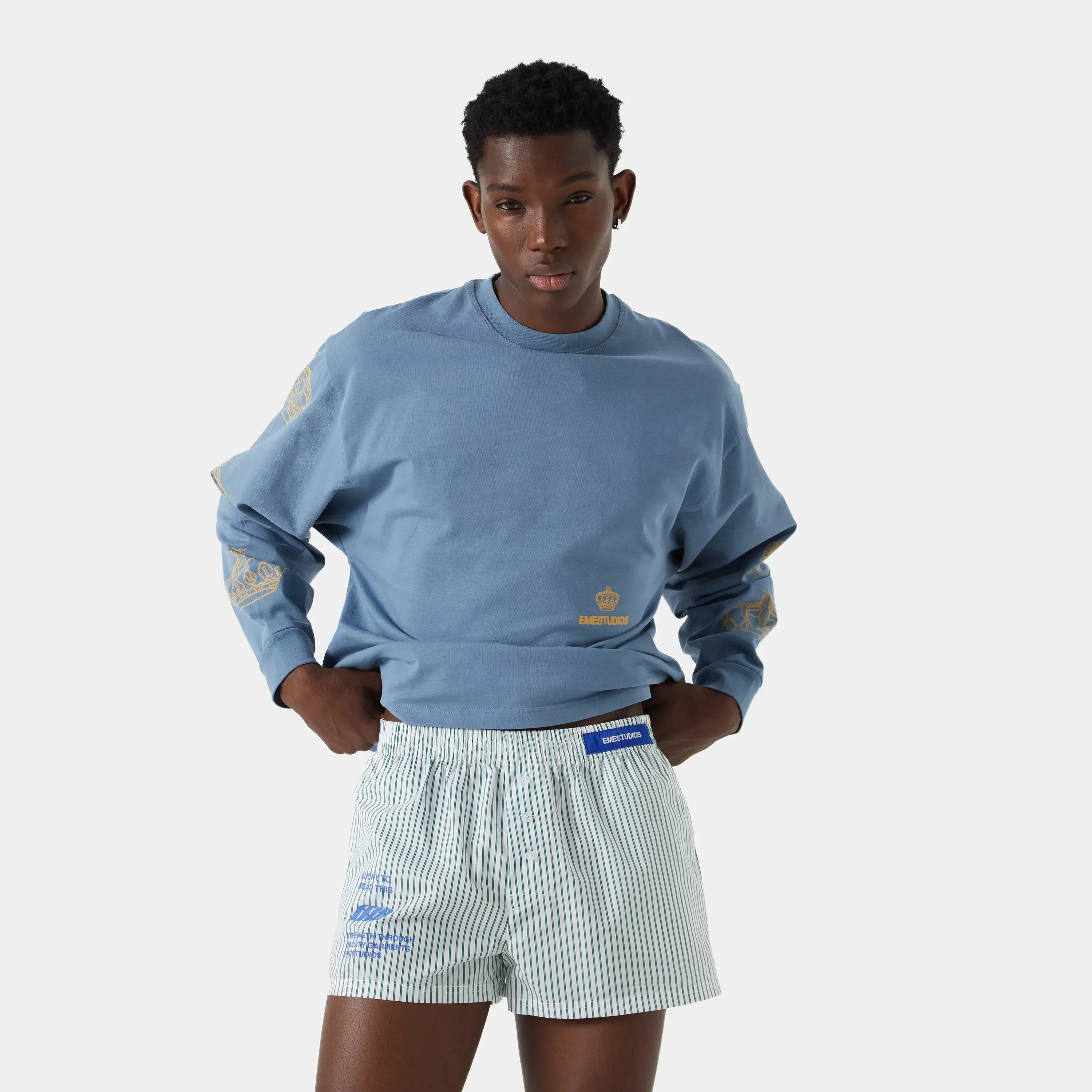 Lucky Stripped Sea Boxers sold by EME STUDIOS product image thumbnail 3