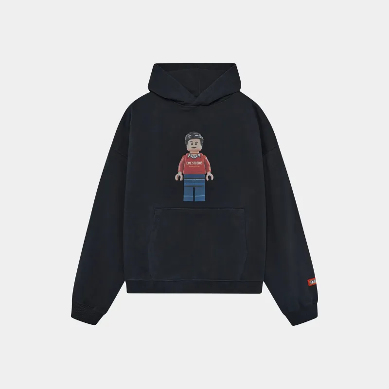 Brick Navy Hoodie sold by EME STUDIOS