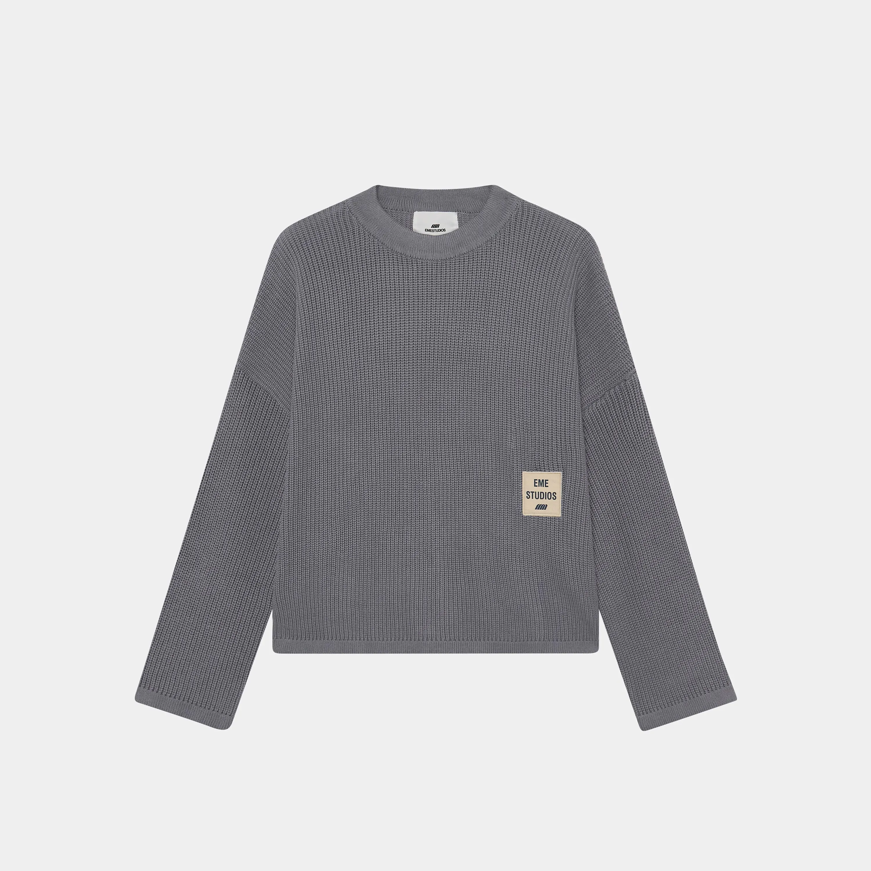 Sleek Stormmist Knit Sweater sold by EME STUDIOS