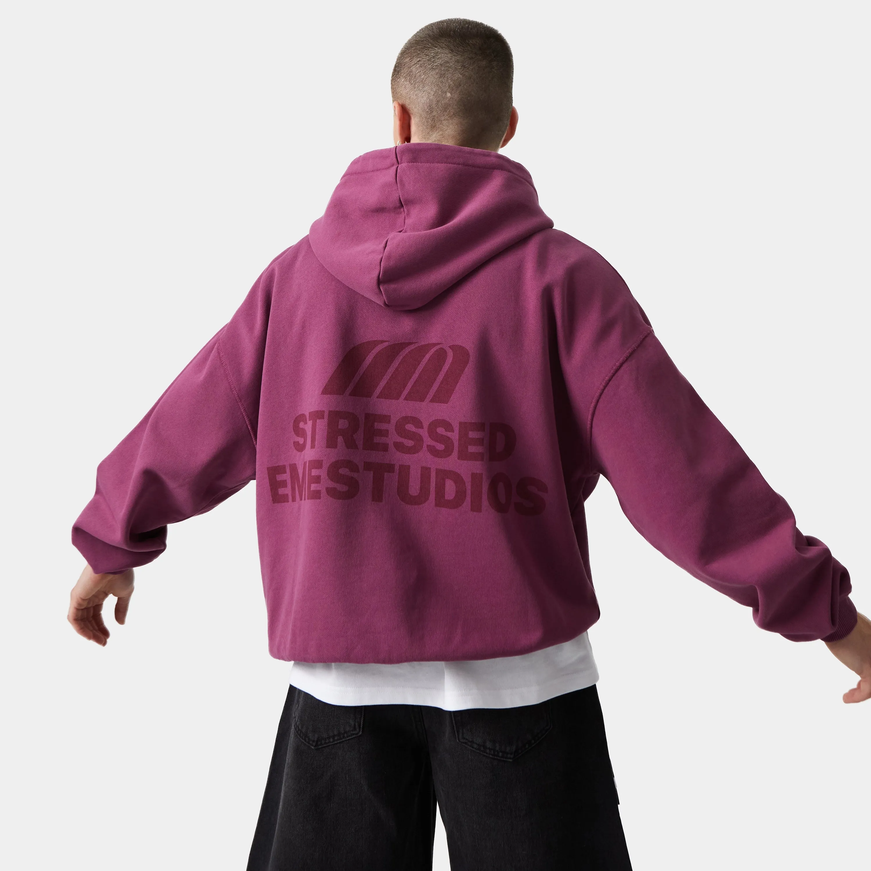 Hectic Dry Rose Oversized Hoodie sold by EME STUDIOS product image thumbnail 2