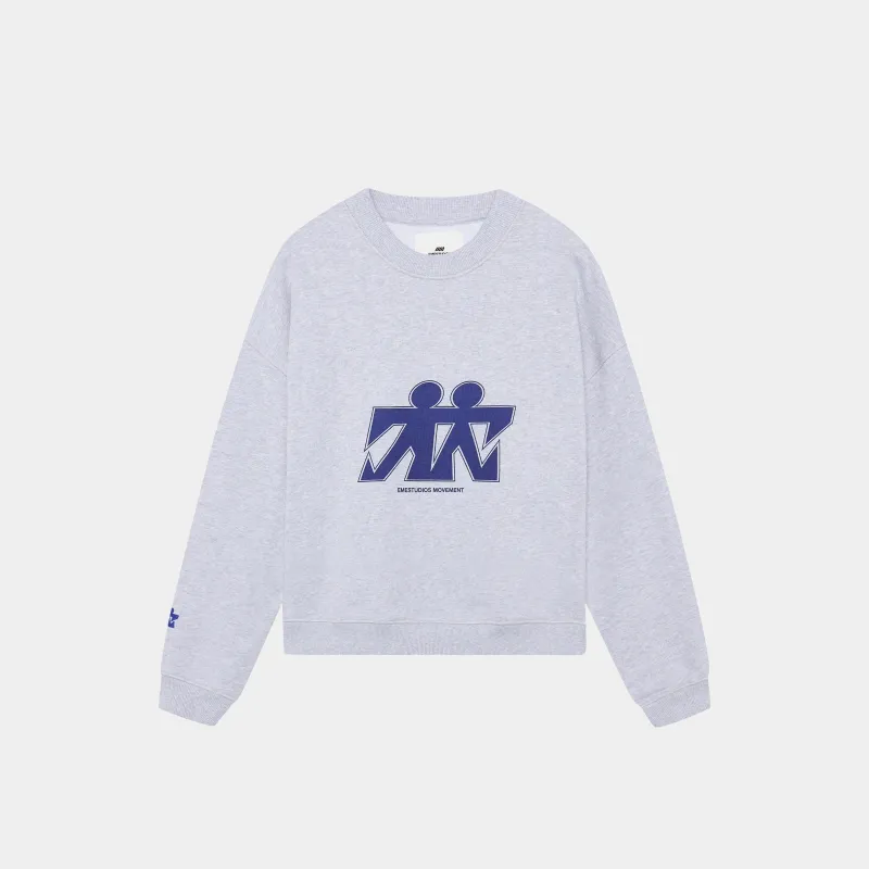 Mbuddy Grey Oversized Crewneck sold by EME STUDIOS