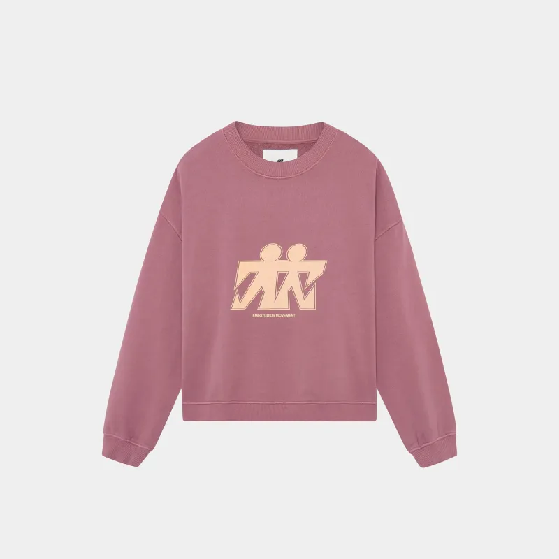 Mbuddy Taupe Oversized Crewneck sold by EME STUDIOS