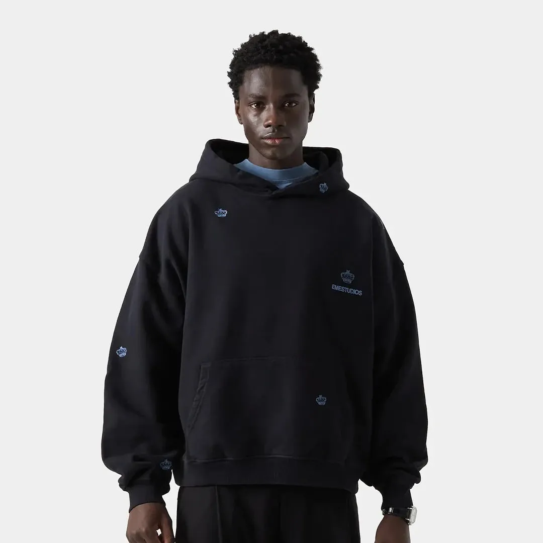 Crown Navy Hoodie sold by EME STUDIOS product image thumbnail 3