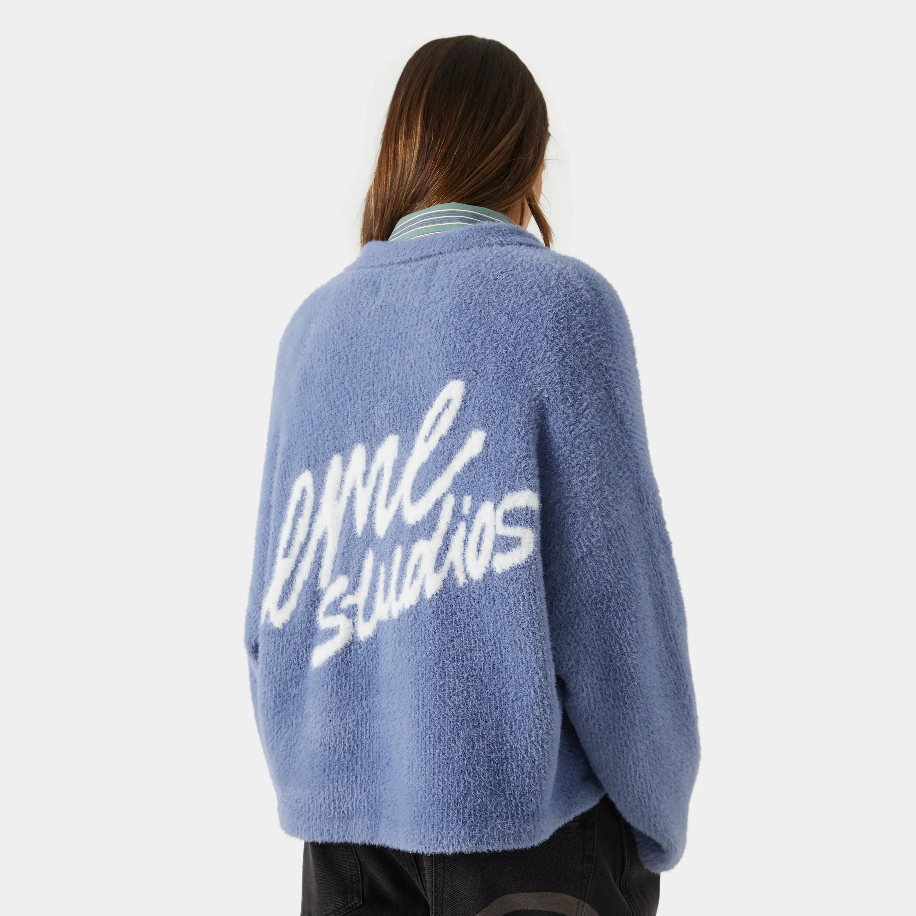 Sully Deep Sea Brushed Knitted Polo sold by EME STUDIOS product image thumbnail 3