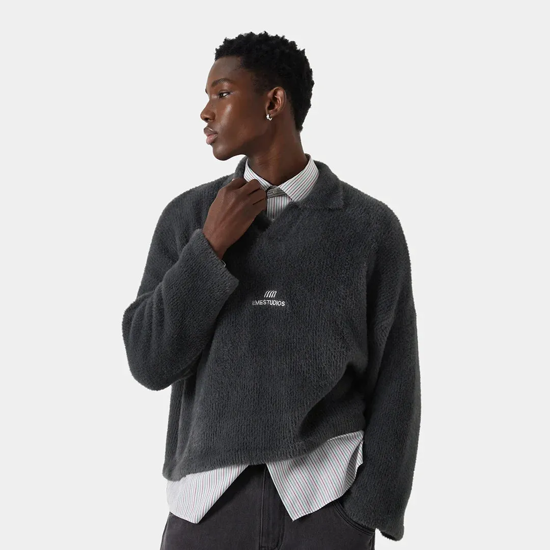 Sully Shadow Brished Knitted Polo sold by EME STUDIOS product image thumbnail 3