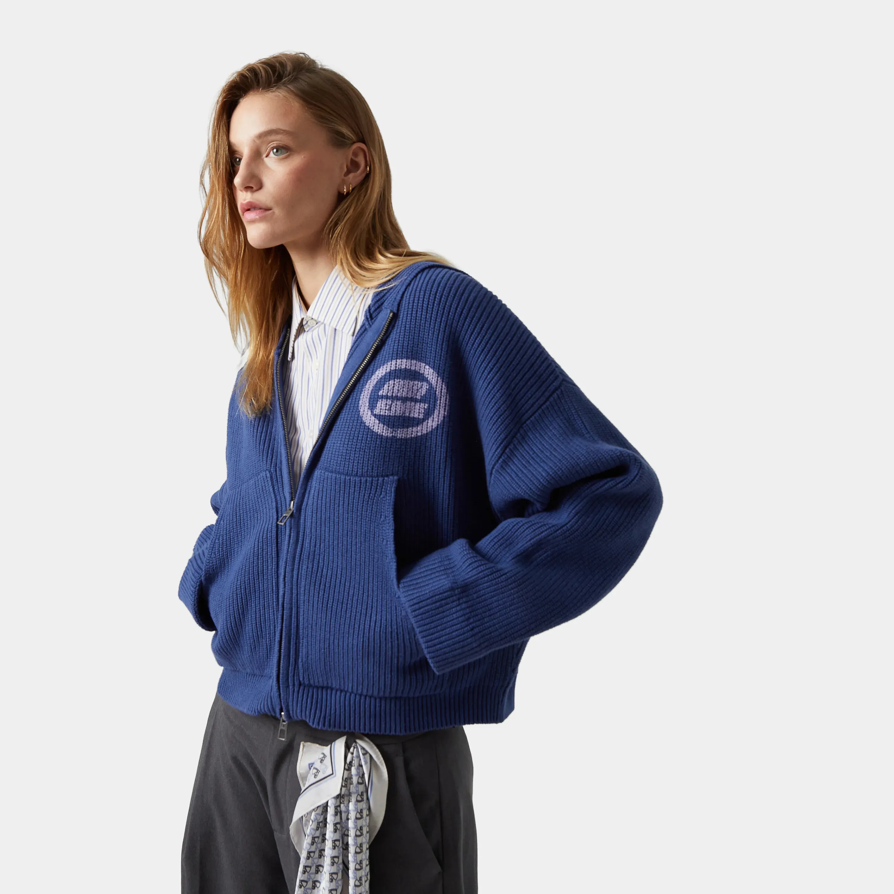 Anon Indigo Knit Full Zip sold by EME STUDIOS product image thumbnail 5