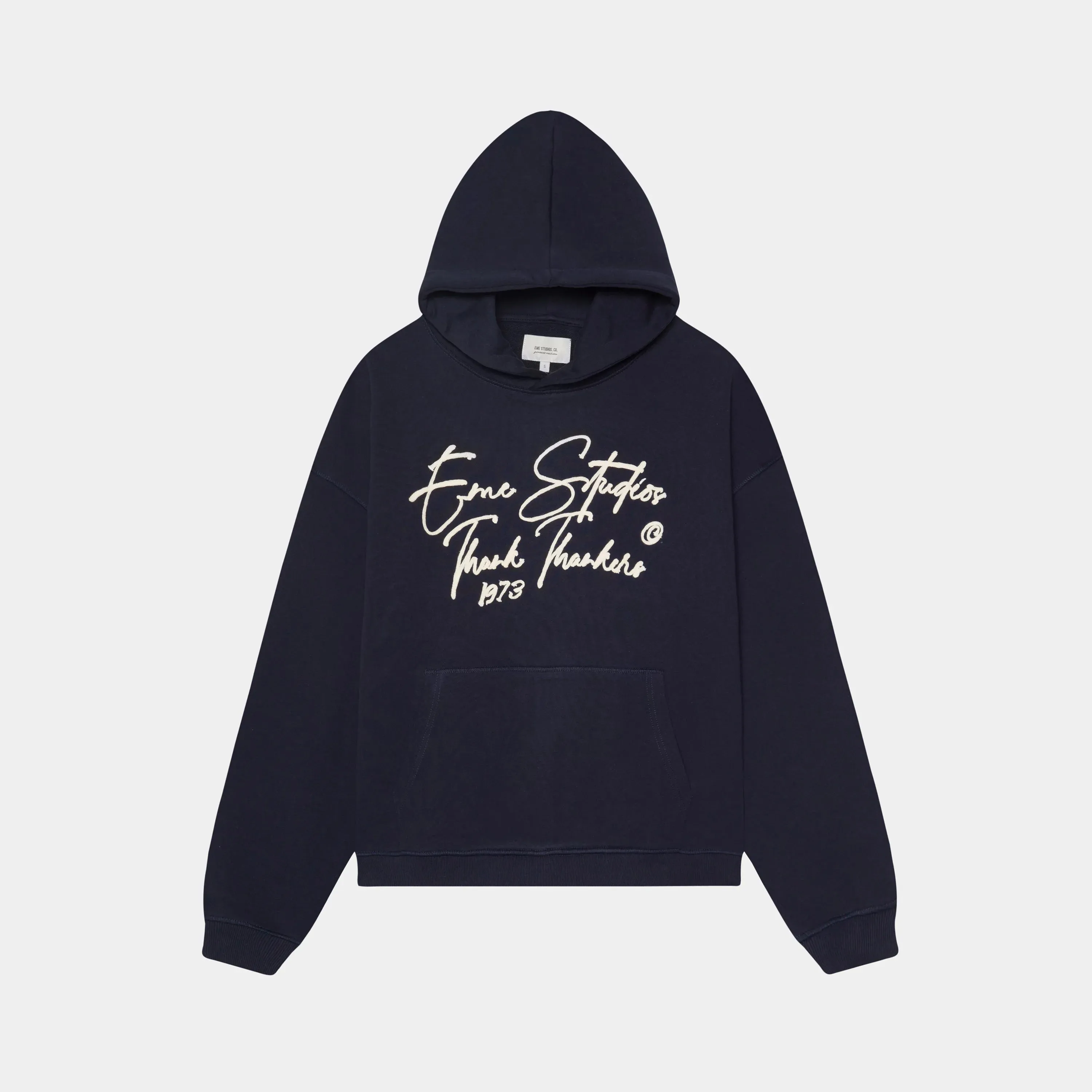 Knot Dark Navy Oversized Hoodie sold by EME STUDIOS