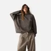 Rush Muddy Brown Oversized Hoodie sold by EME STUDIOS
