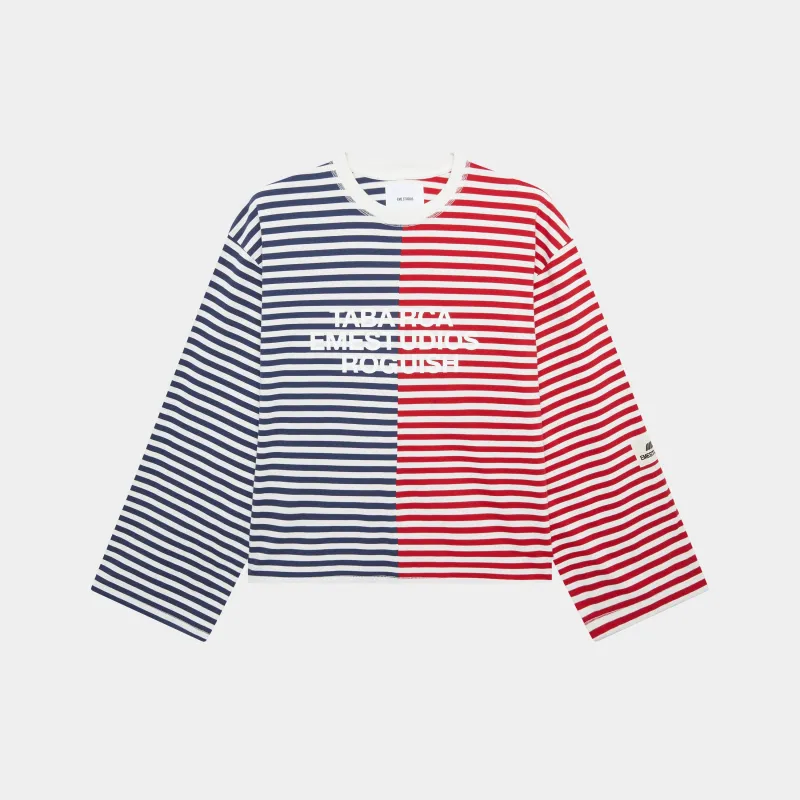Roguish Navy Striped Long Sleeve sold by EME STUDIOS