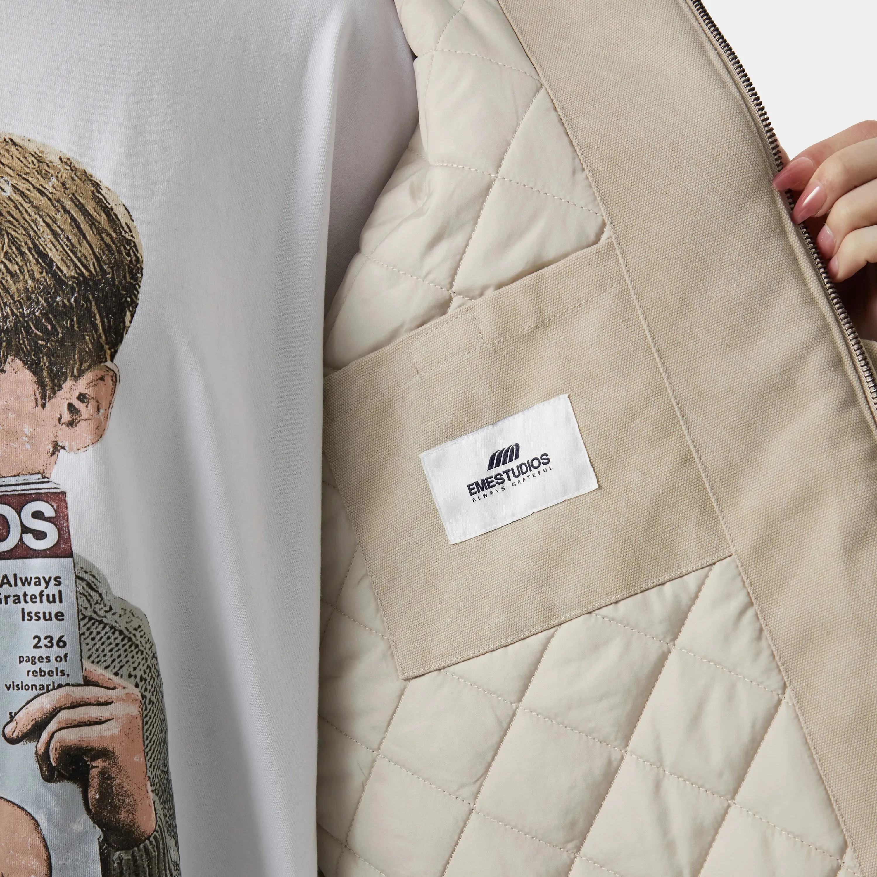 Bulwark Canva Off Sand Jacket sold by EME STUDIOS product image thumbnail 5