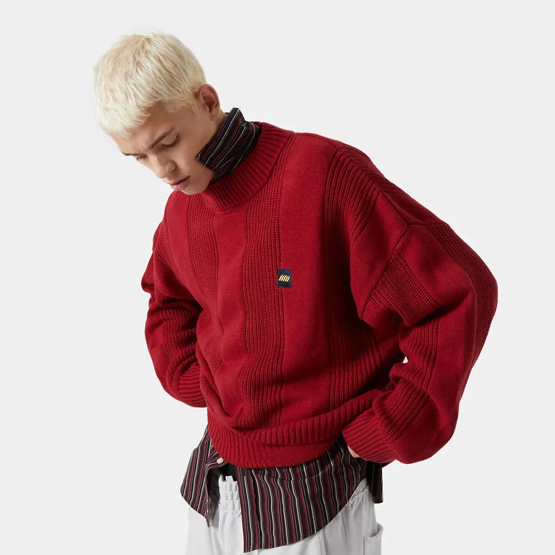 Vertical Striped Knit Sweater sold by EME STUDIOS product image thumbnail 3