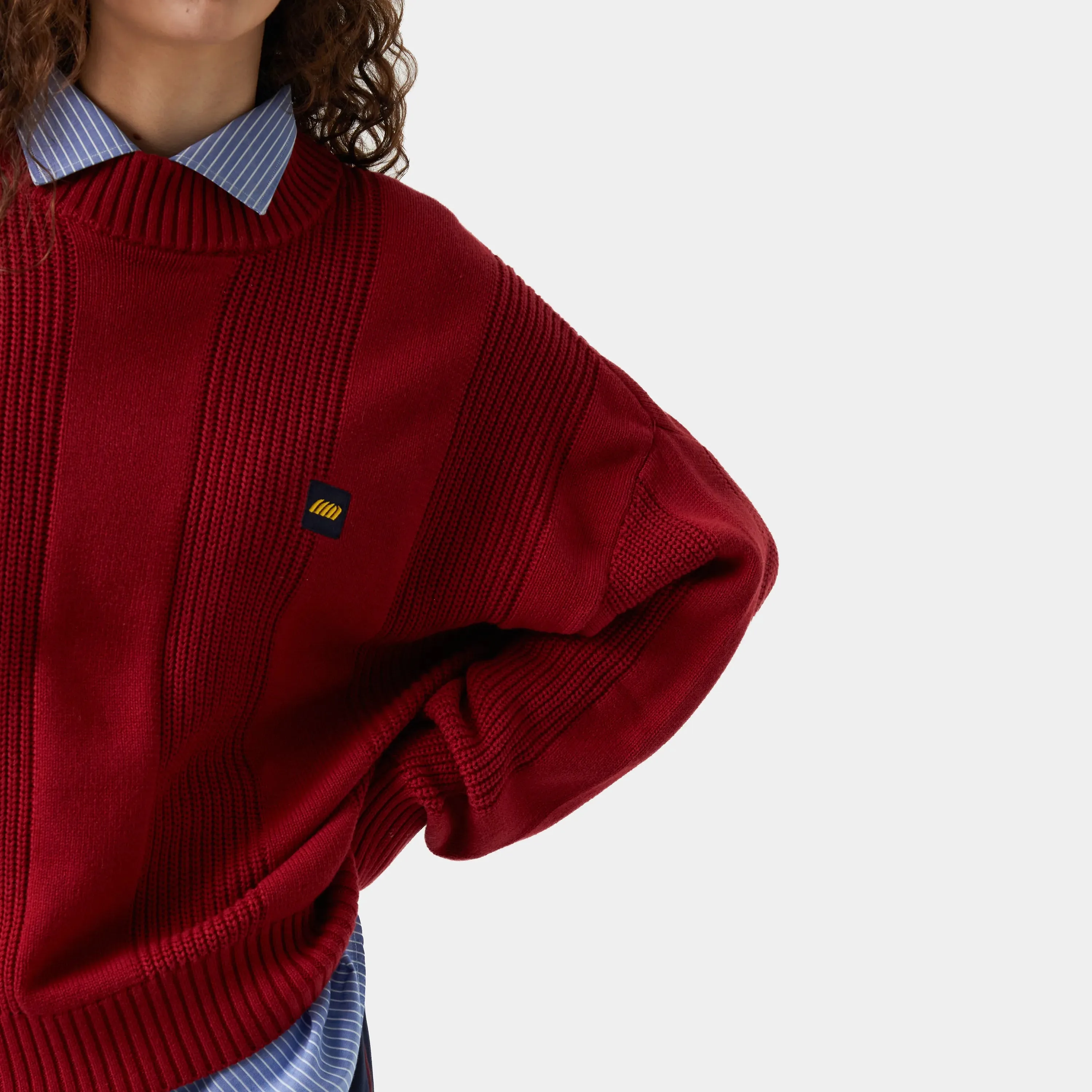 Vertical Striped Knit Sweater sold by EME STUDIOS product image thumbnail 4