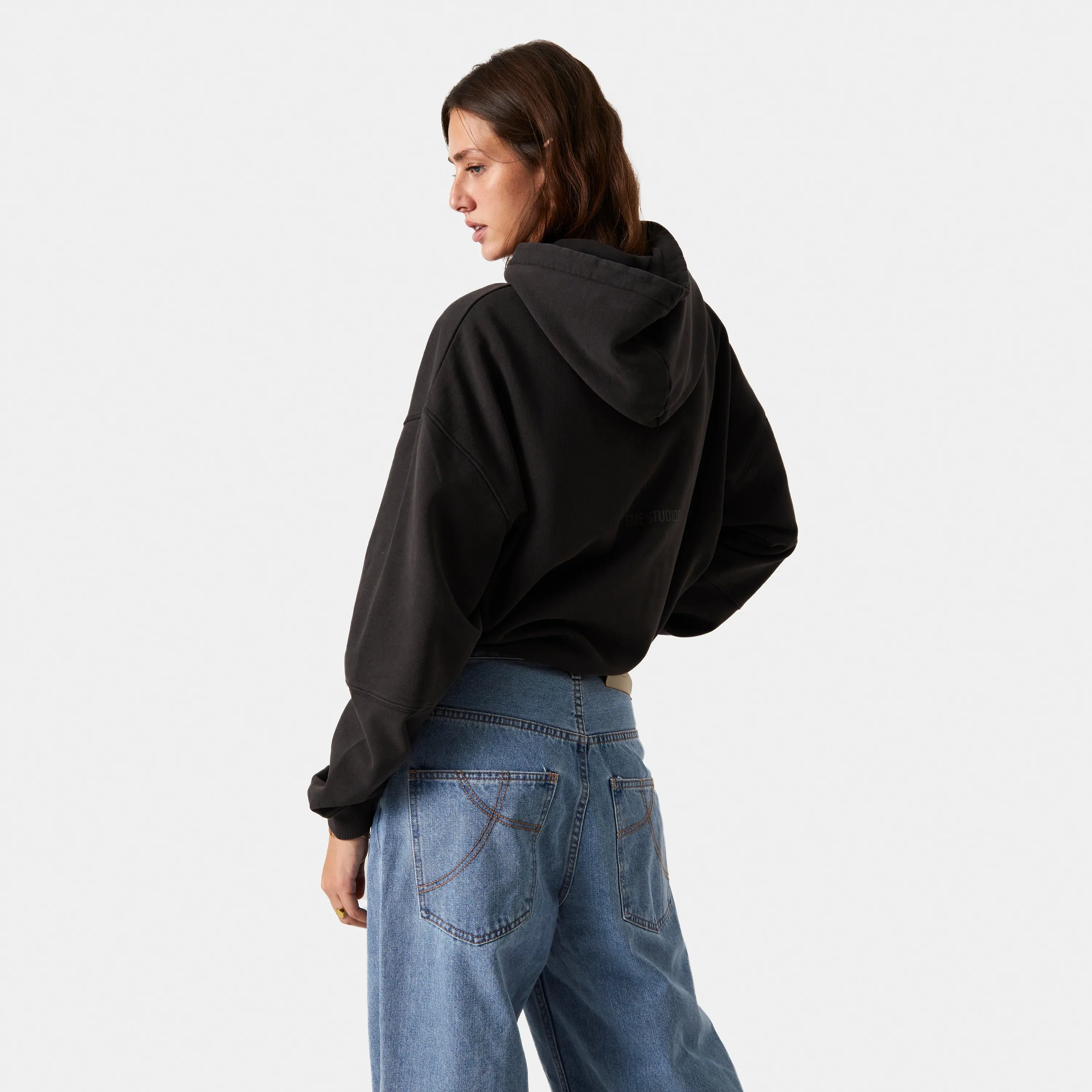 Off Pressure Ebony Oversized Hoodie sold by EME STUDIOS product image thumbnail 5