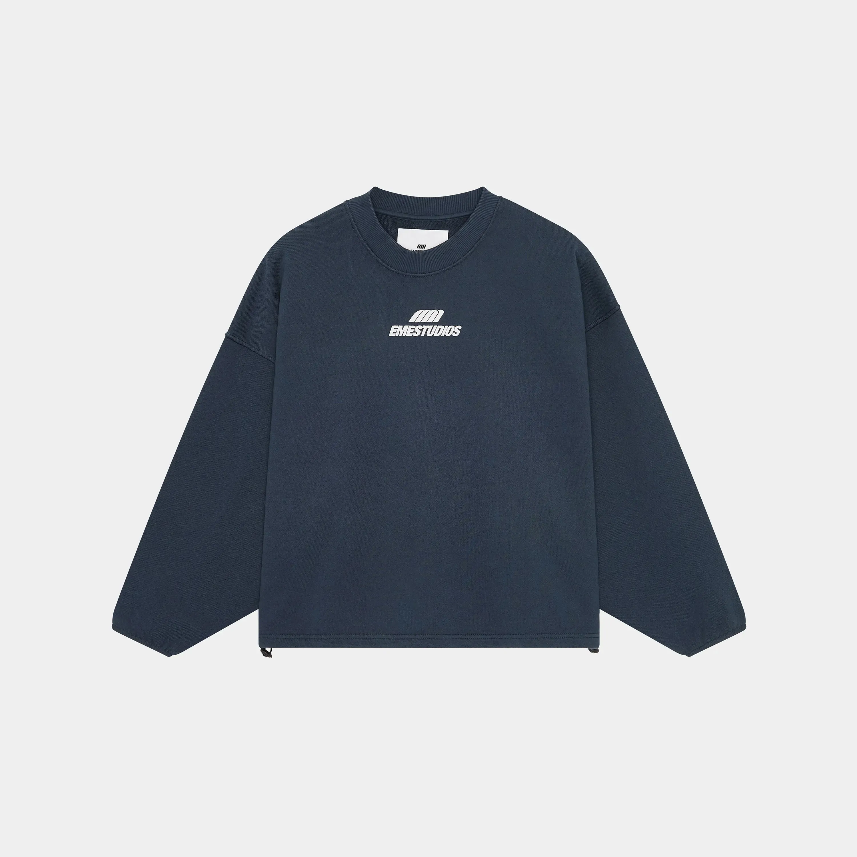 Revo Navy Baggy Mockneck sold by EME STUDIOS