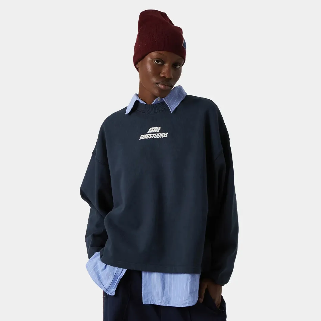 Revo Navy Baggy Mockneck sold by EME STUDIOS product image thumbnail 3
