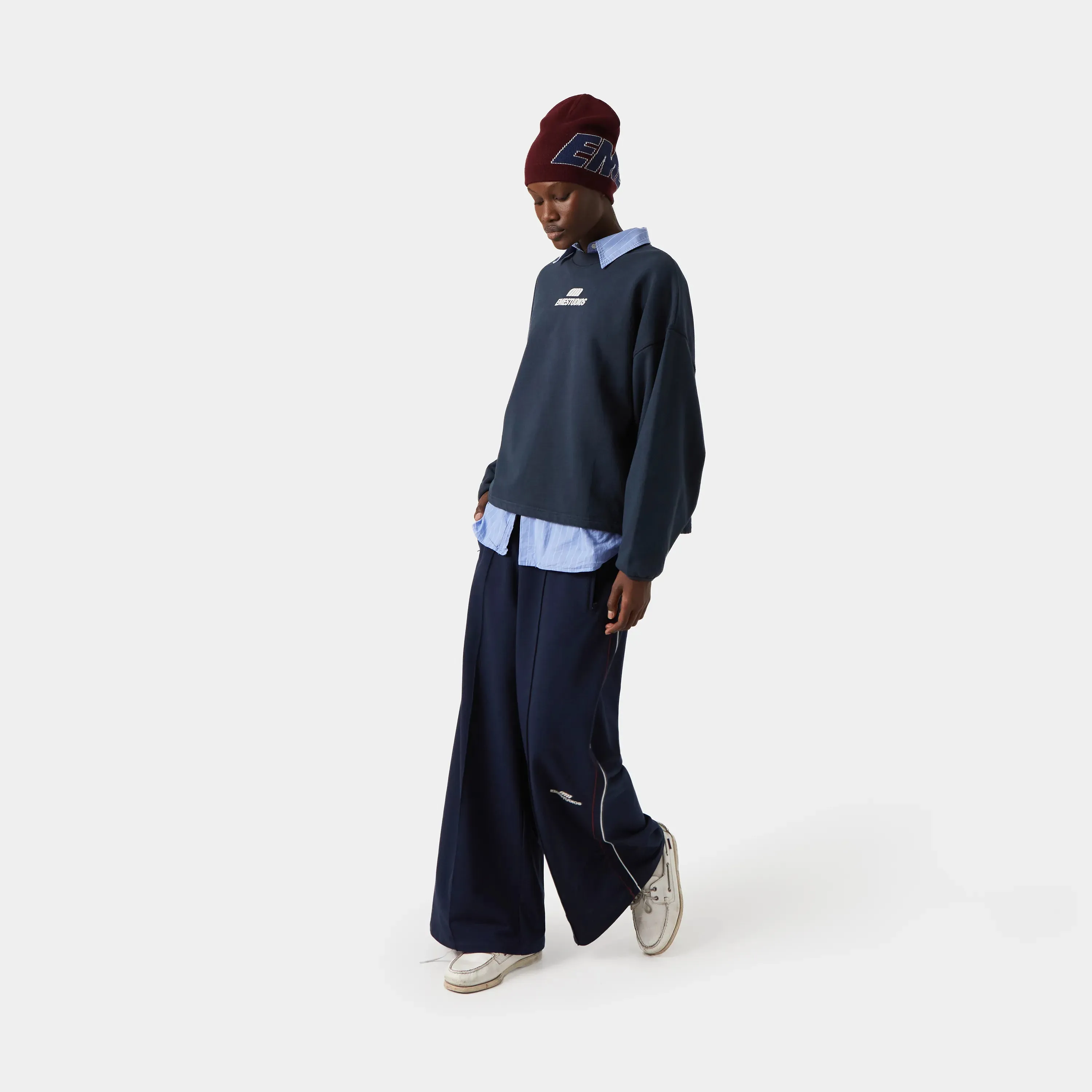 Revo Navy Baggy Mockneck sold by EME STUDIOS product image thumbnail 4