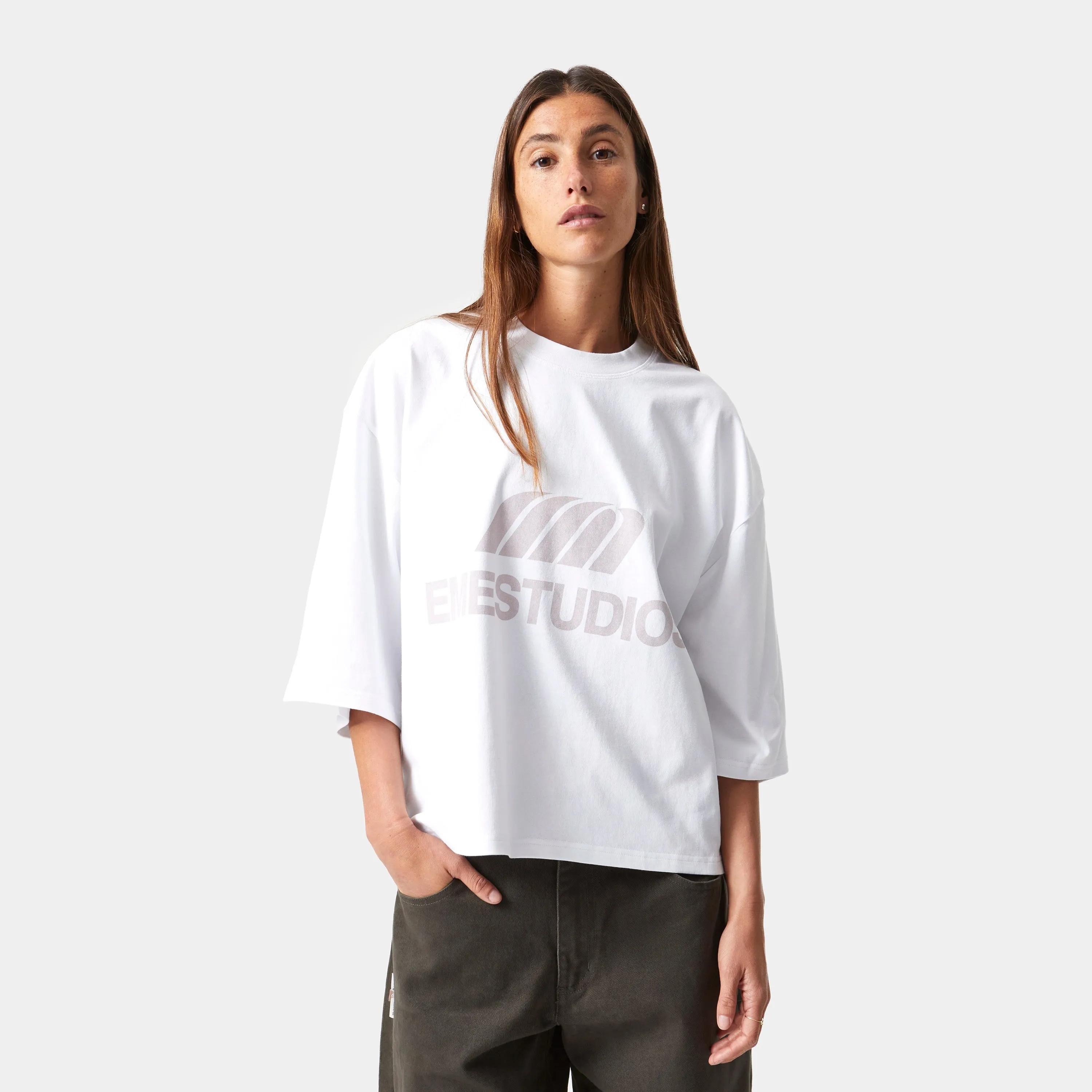 2 Era Calcite Cropped Boxy Tee sold by EME STUDIOS product image thumbnail 3