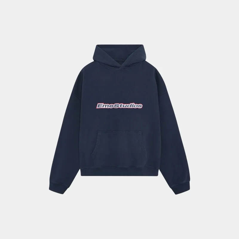 Box Navy Oversized Hoodie sold by EME STUDIOS
