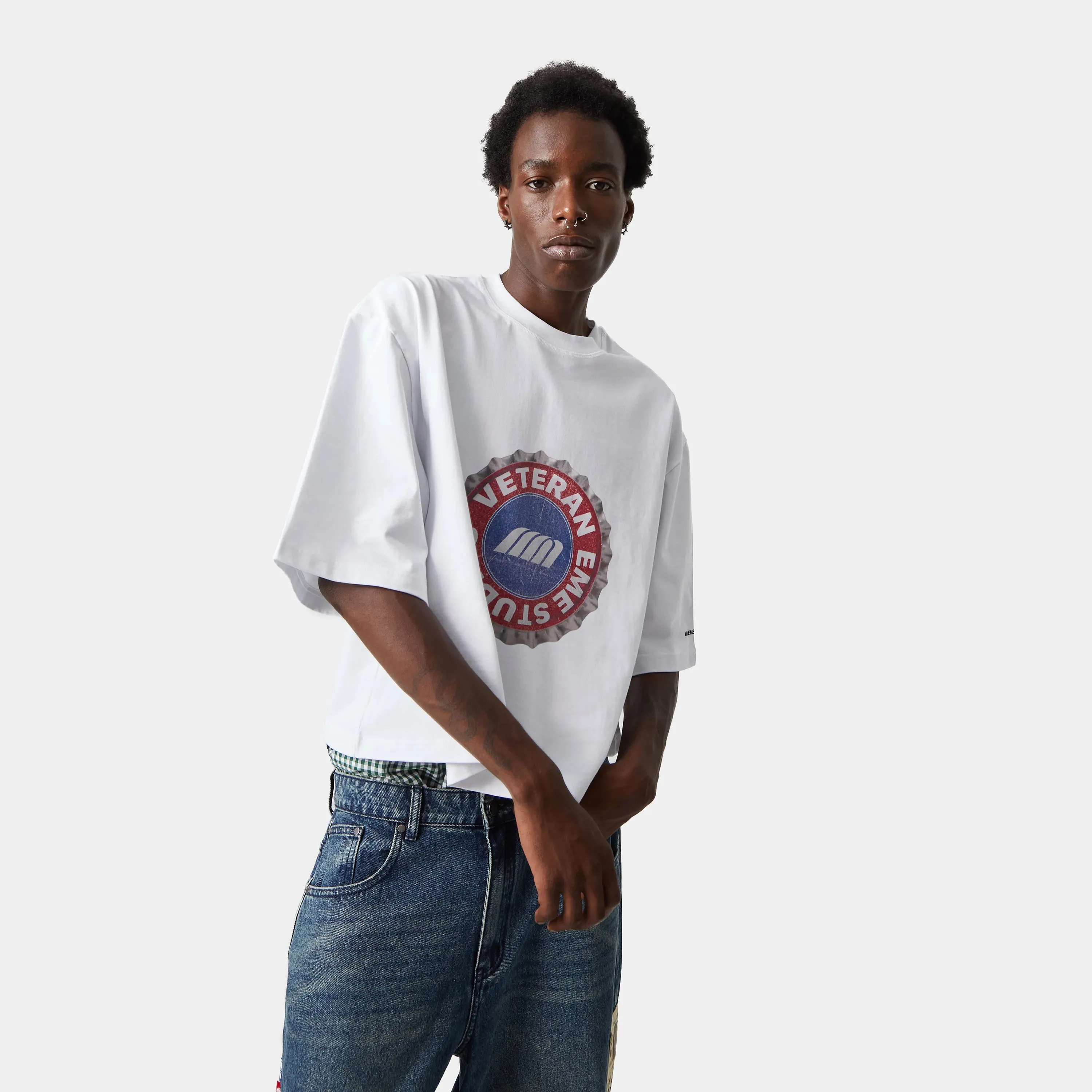 V.S. Pearl Cropped Boxy Tee sold by EME STUDIOS product image thumbnail 3