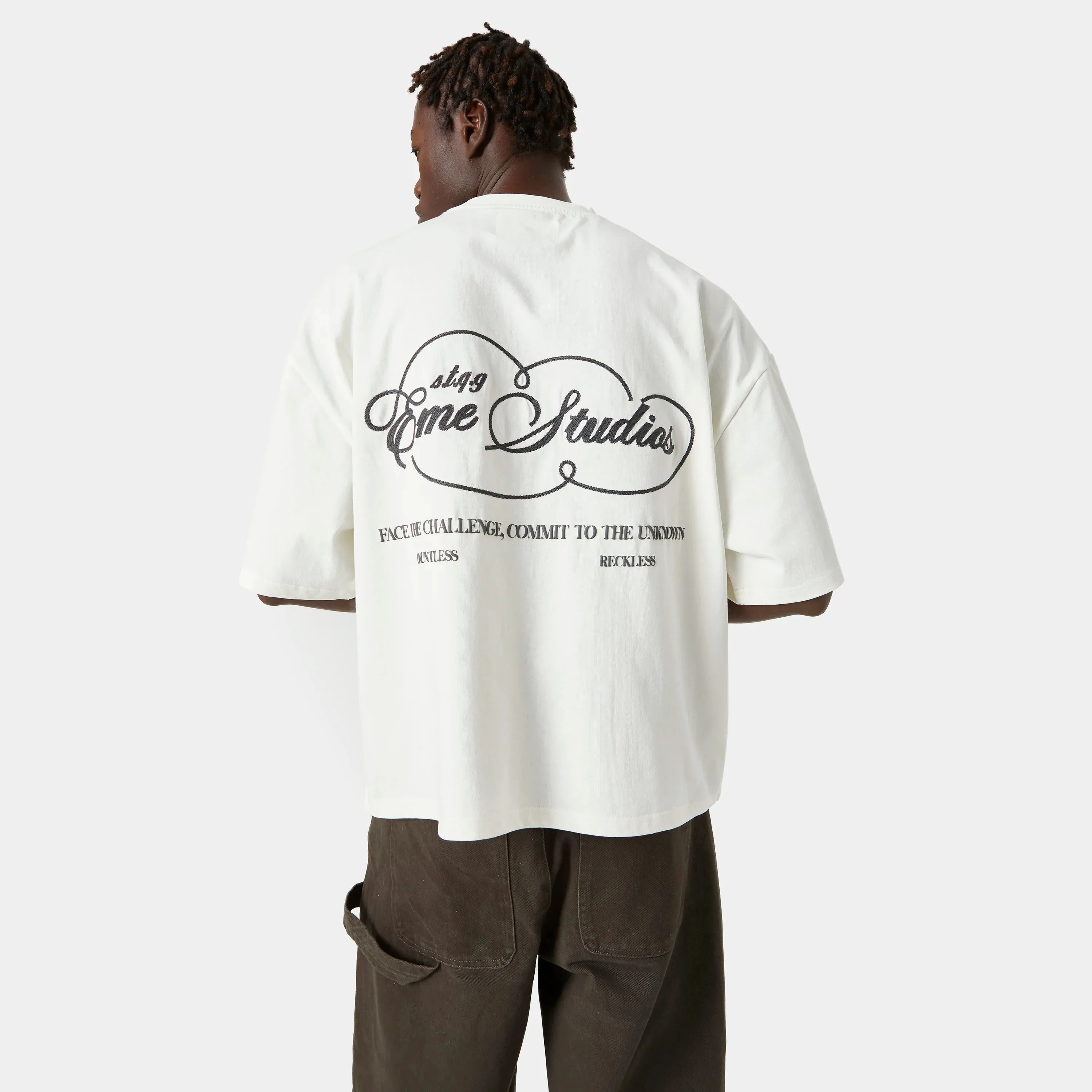Courageous Off Sand Oversized Tee sold by EME STUDIOS product image thumbnail 3