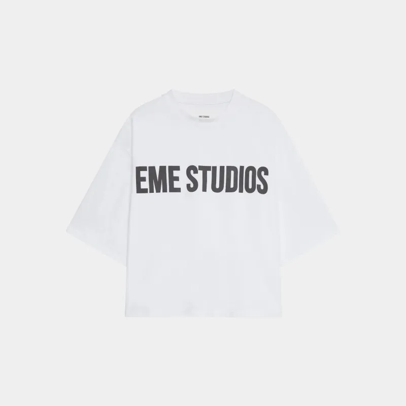 Logo Pearl Cropped Boxy Tee sold by EME STUDIOS