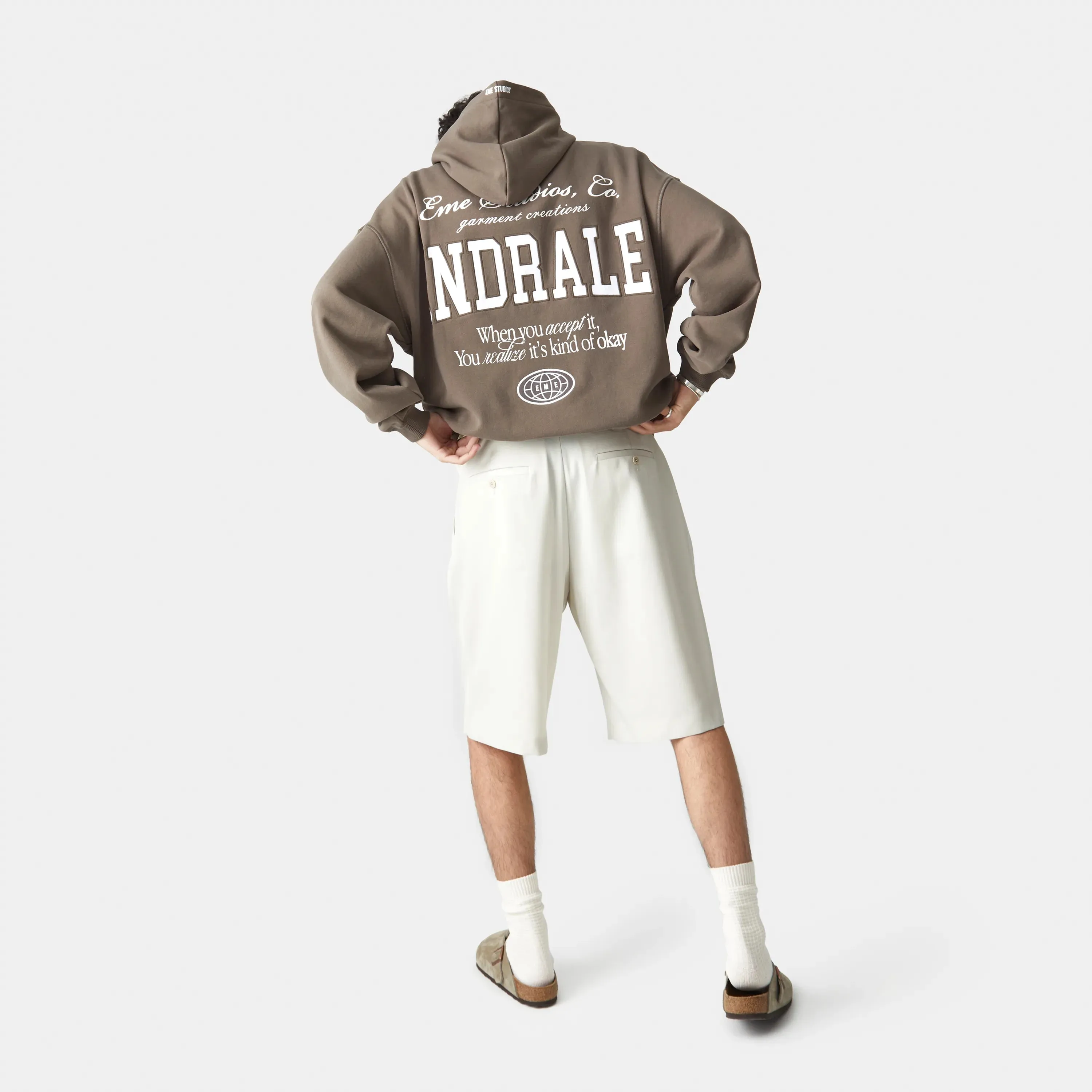 Acceptance Muddy Brown Oversized Hoodie sold by EME STUDIOS product image thumbnail 4