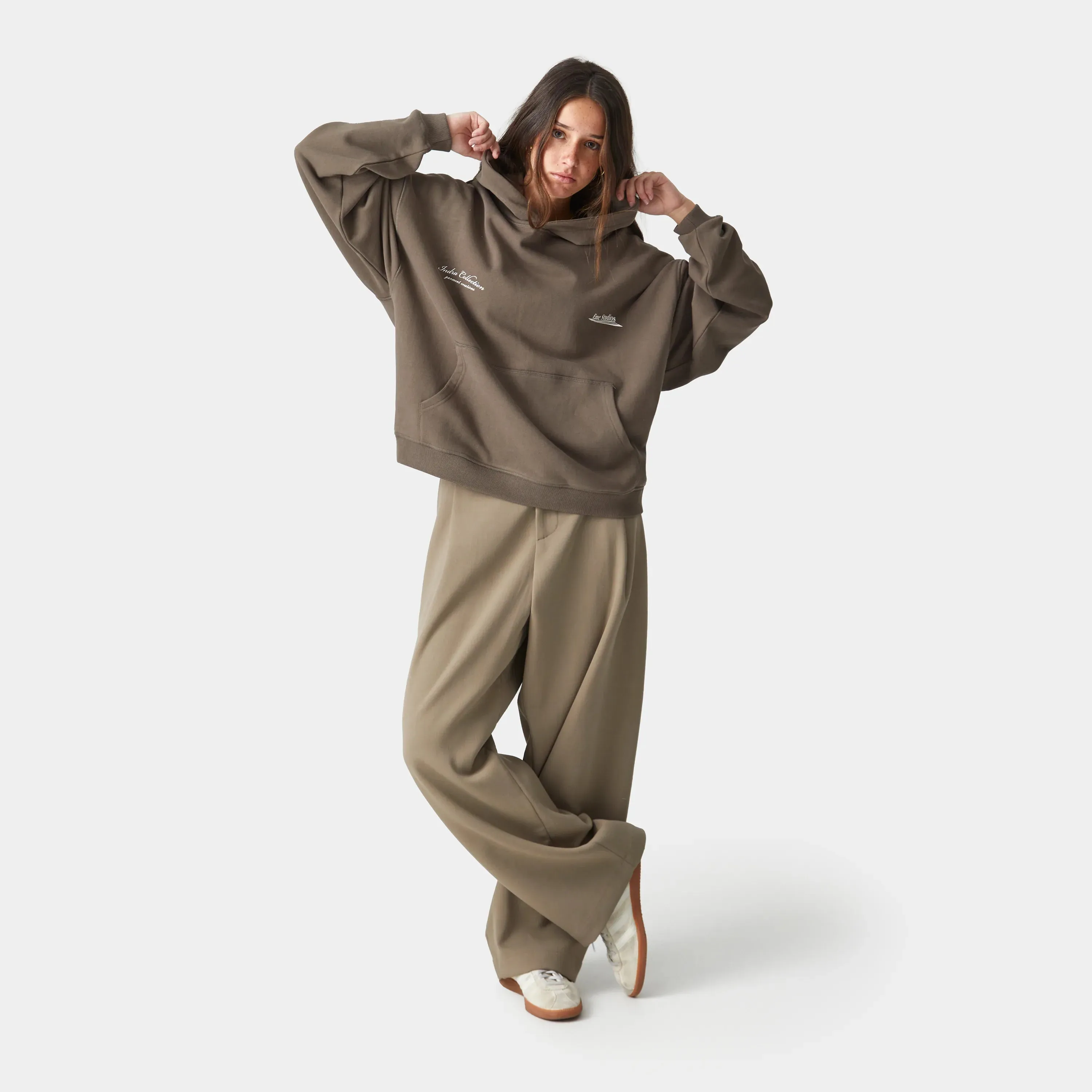 Acceptance Muddy Brown Oversized Hoodie sold by EME STUDIOS product image thumbnail 5