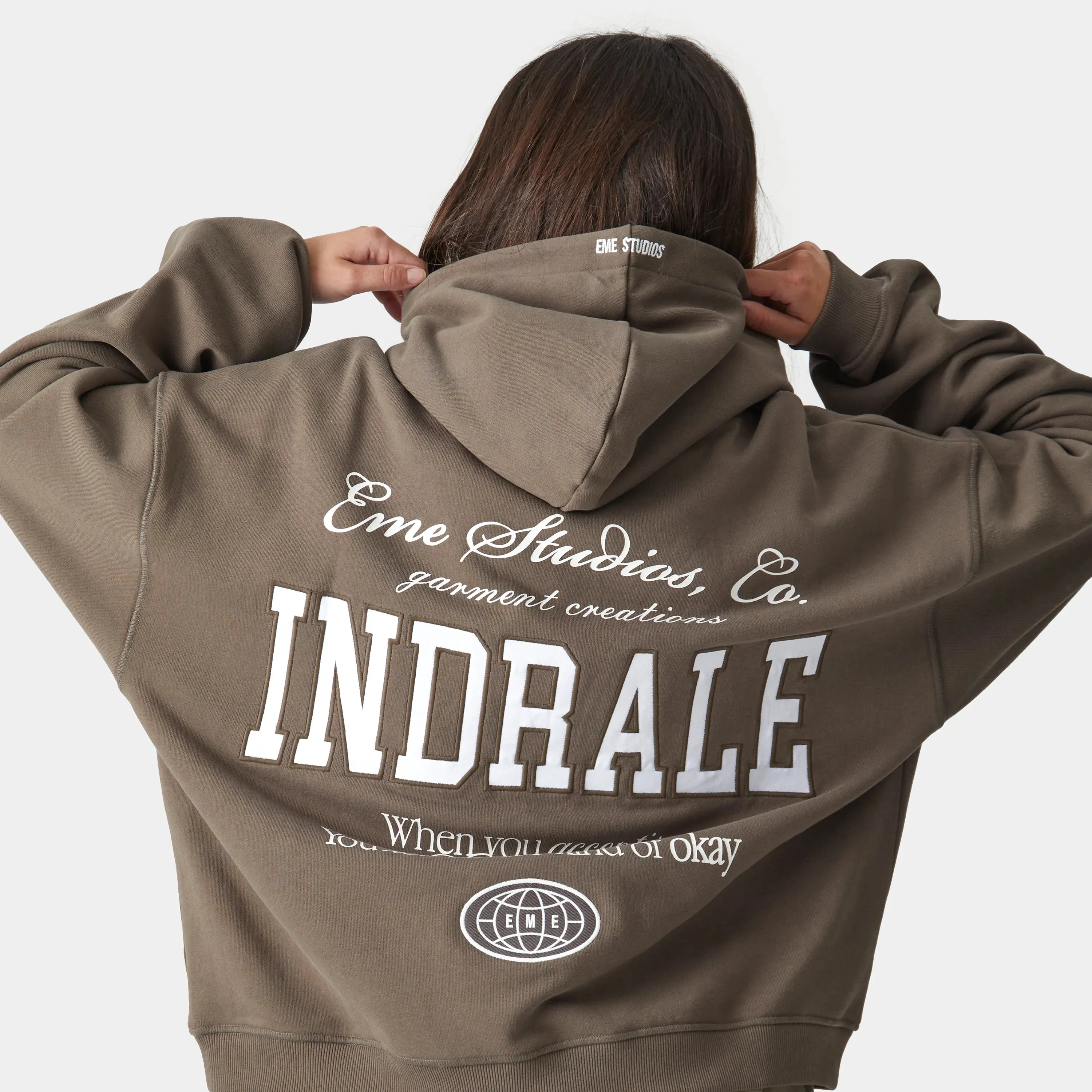 Acceptance Muddy Brown Oversized Hoodie sold by EME STUDIOS product image thumbnail 2