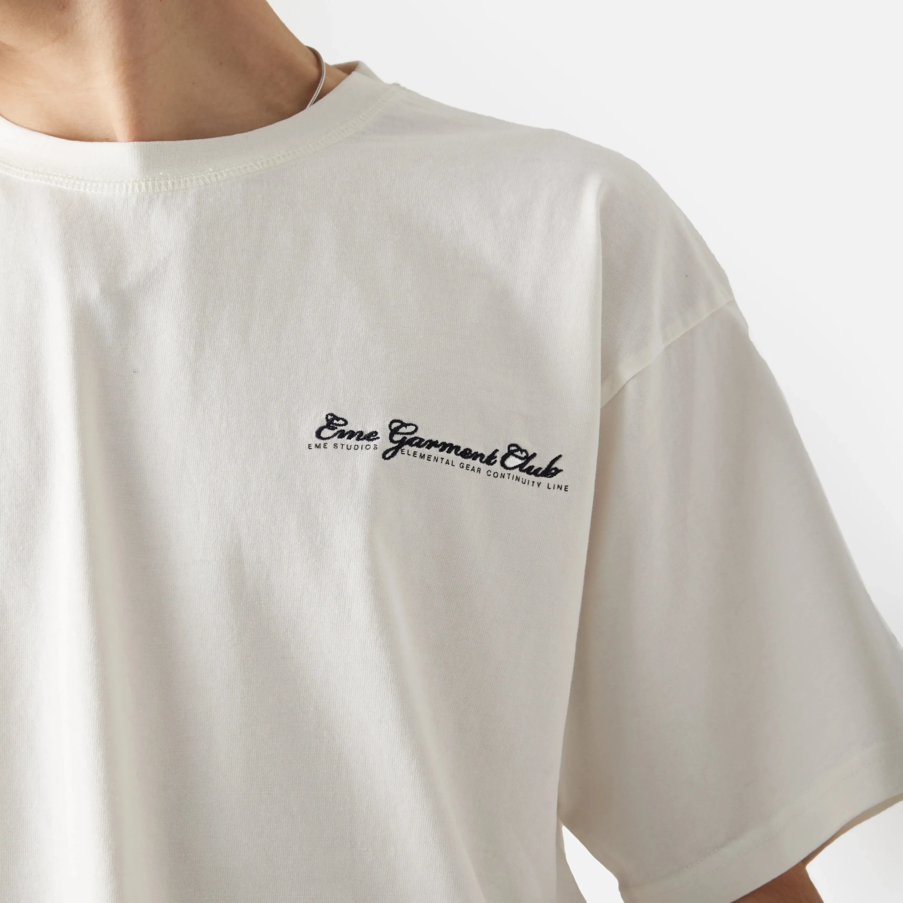 Loungewear Cream Oversized Tee sold by EME STUDIOS product image thumbnail 4