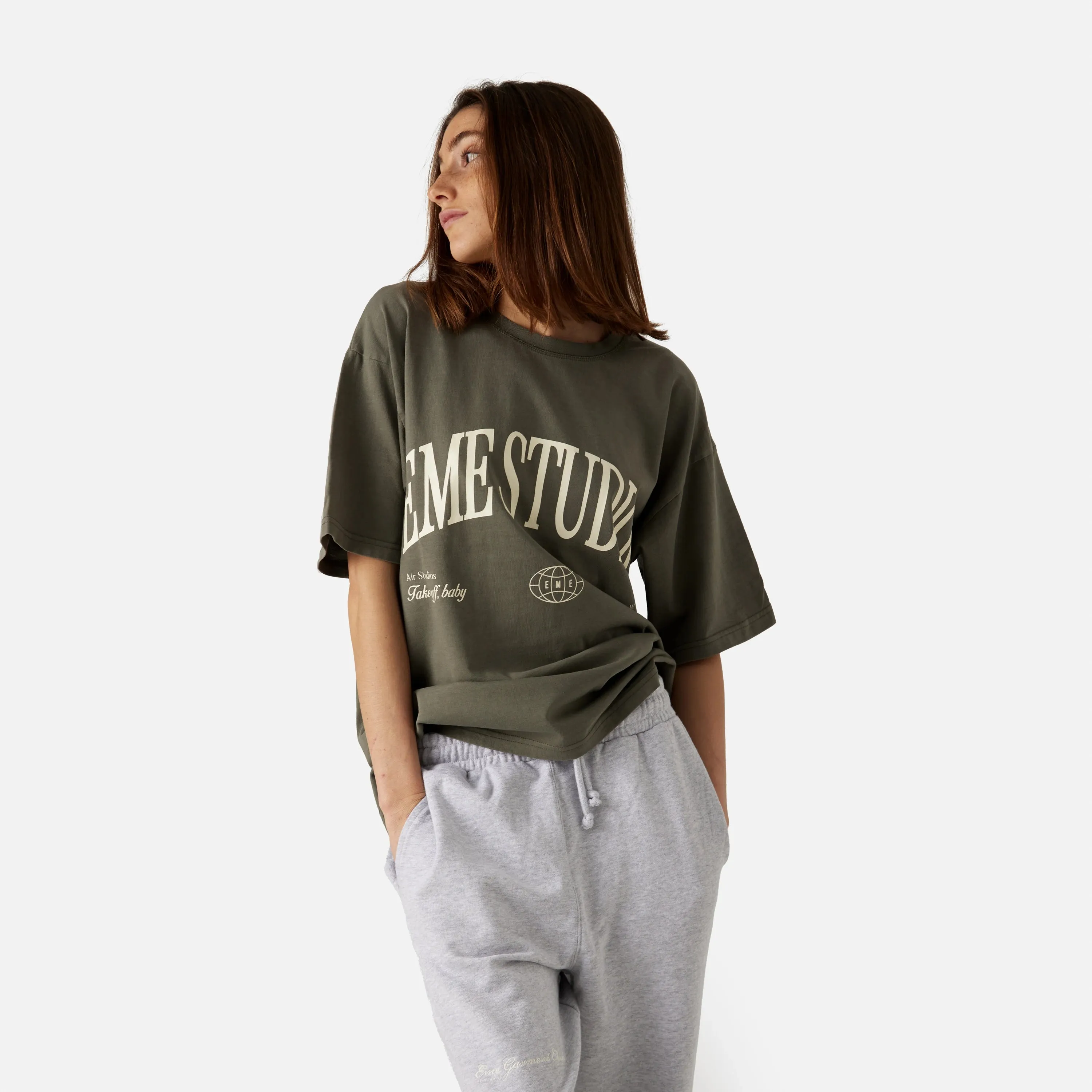 Airline Laurel Oversized Tee sold by EME STUDIOS product image thumbnail 4