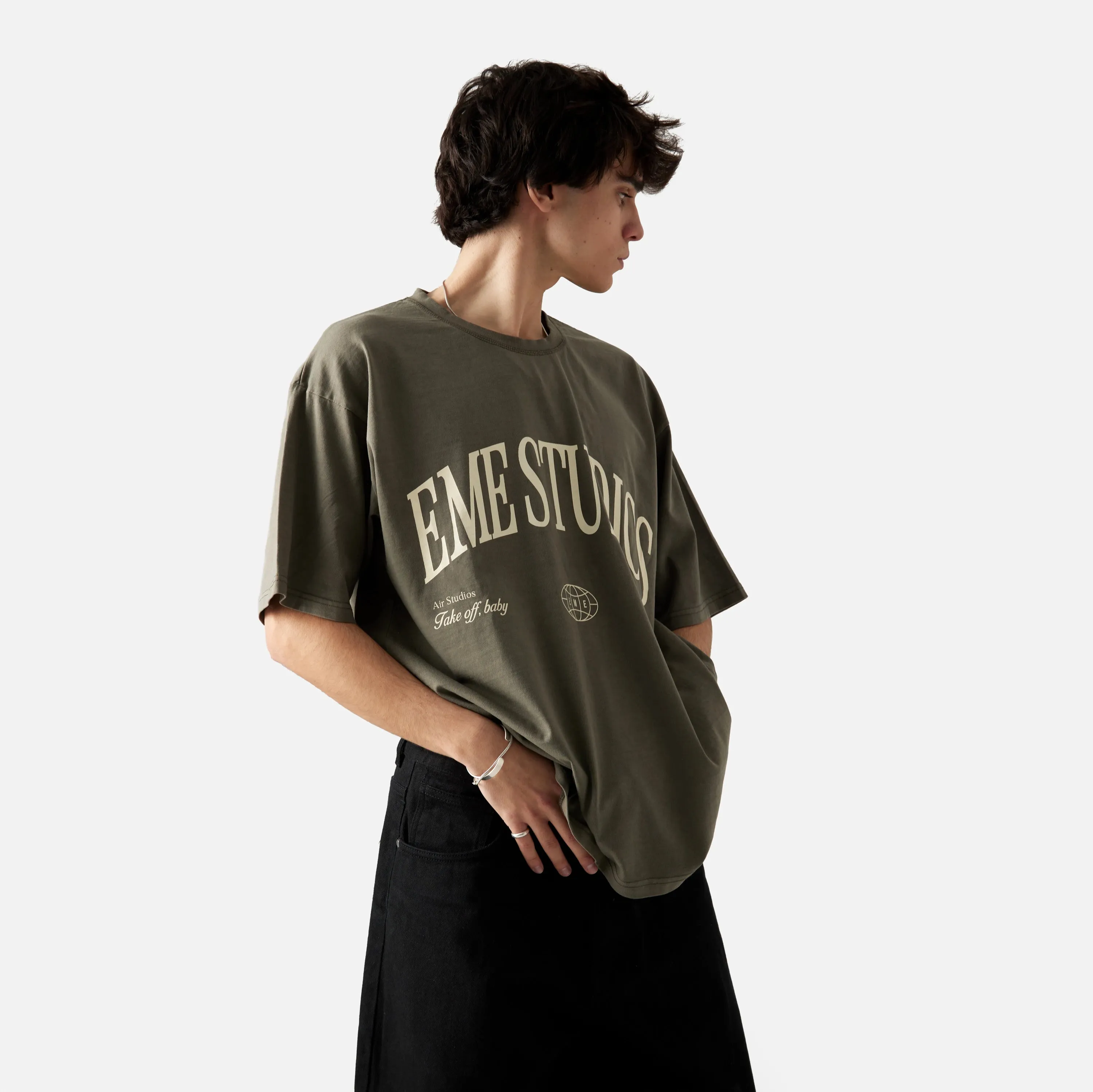 Airline Laurel Oversized Tee sold by EME STUDIOS product image thumbnail 5