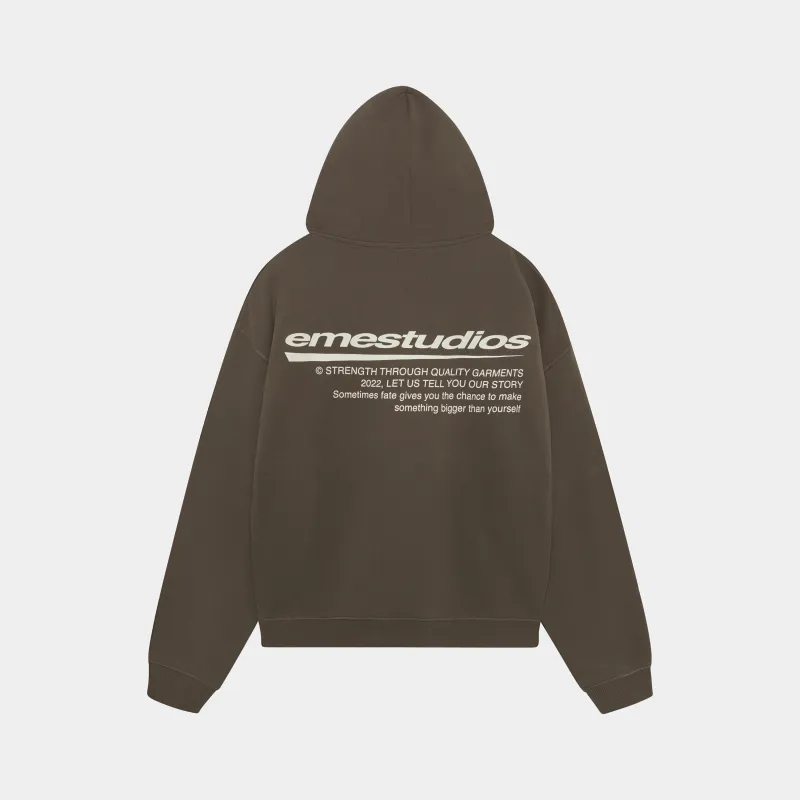 Fate Muddy Brown Oversized Hoodie sold by EME STUDIOS