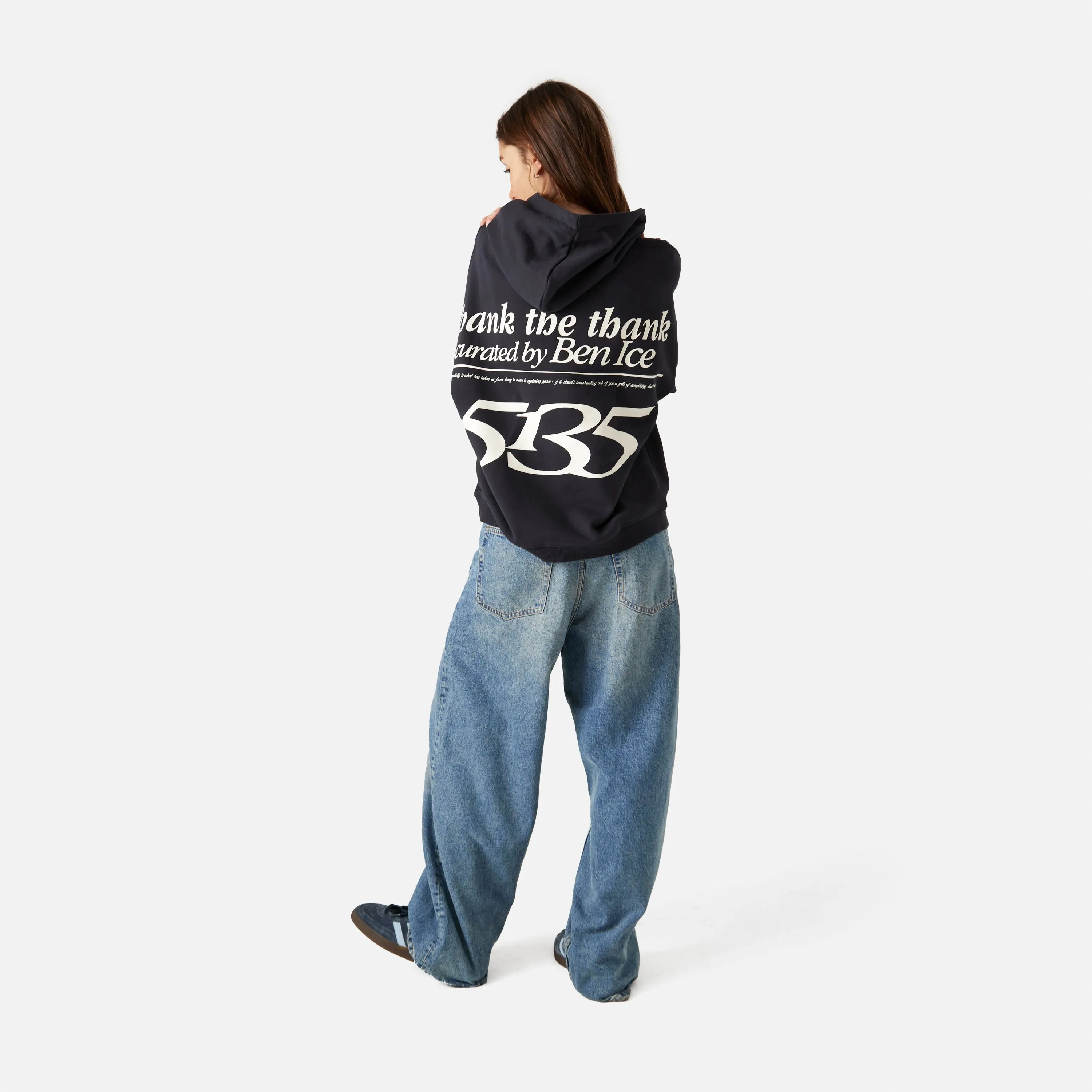 5135 Navy Oversized Hoodie sold by EME STUDIOS product image thumbnail 5