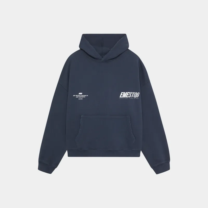 Shove Navy Oversized Hoodie made by EME STUDIOS