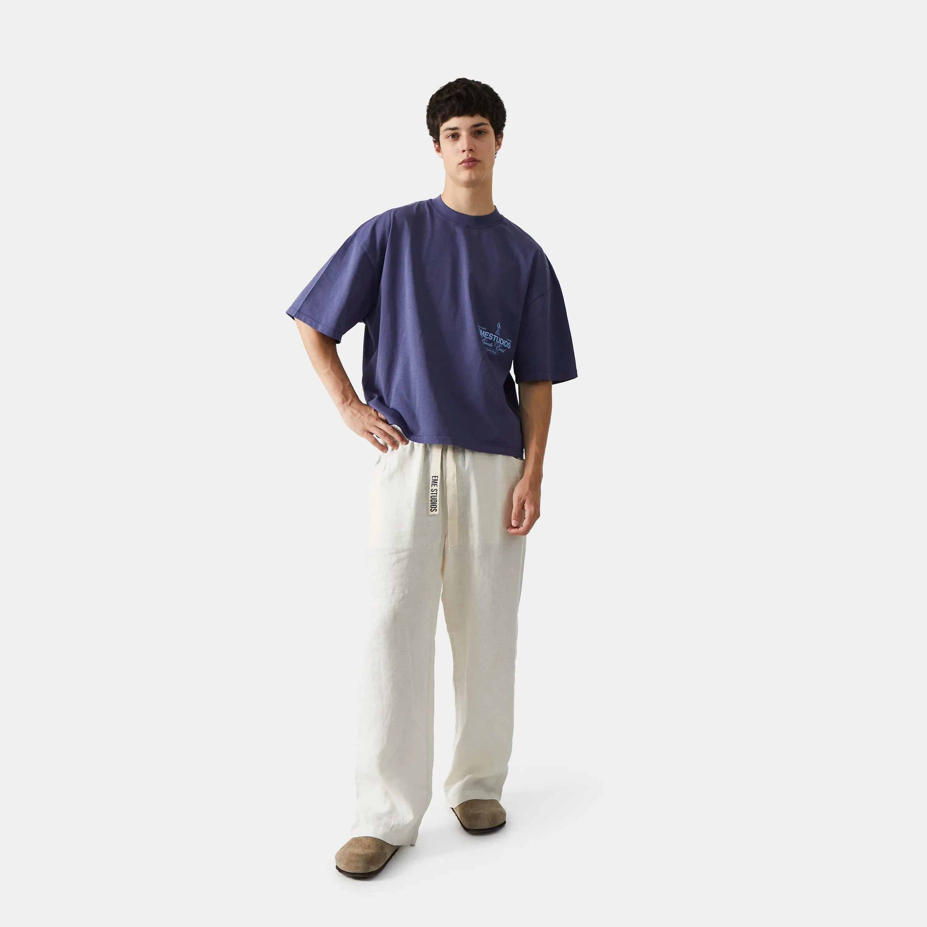 Disco Indigo Oversized tee sold by EME STUDIOS product image thumbnail 3