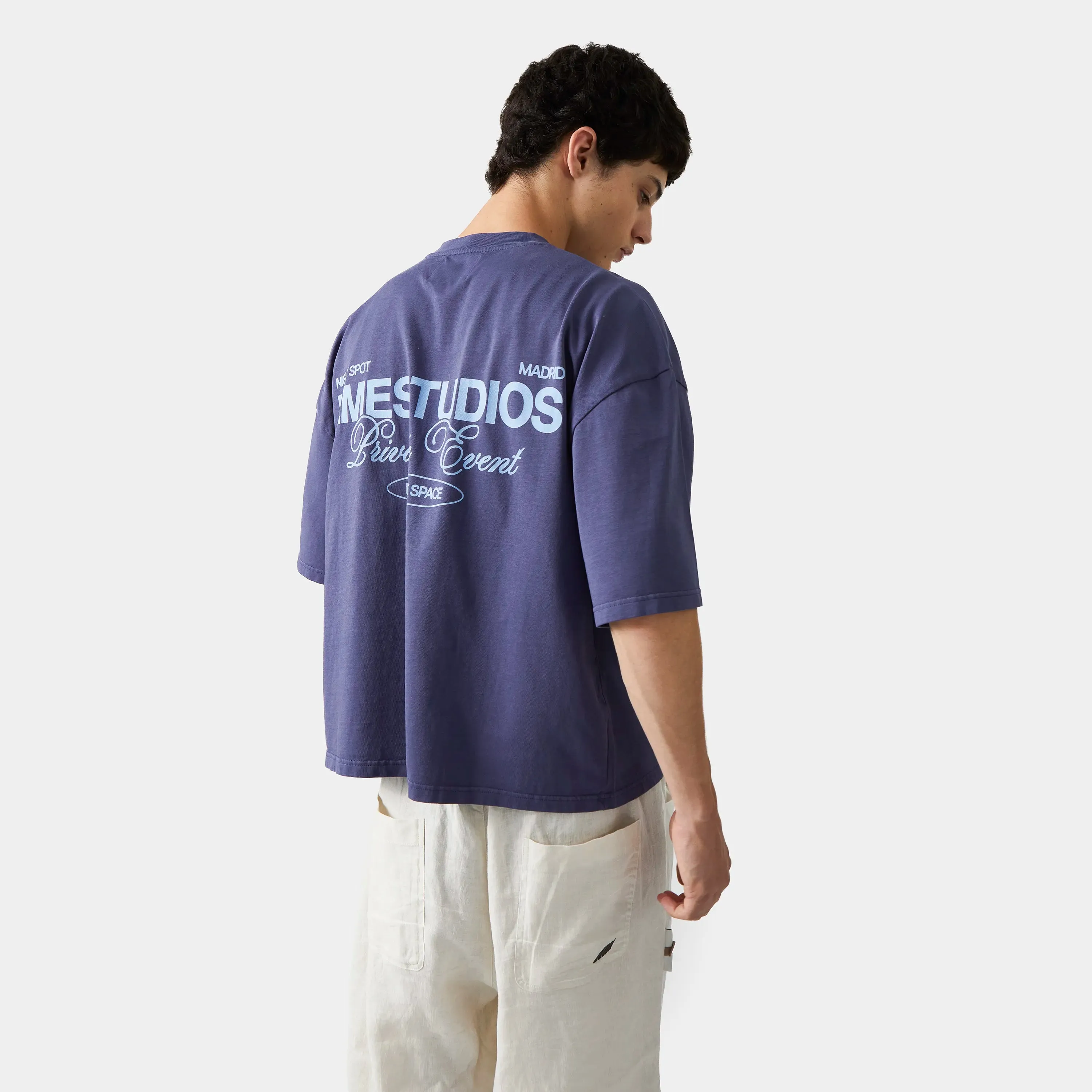 Disco Indigo Oversized tee sold by EME STUDIOS product image thumbnail 4