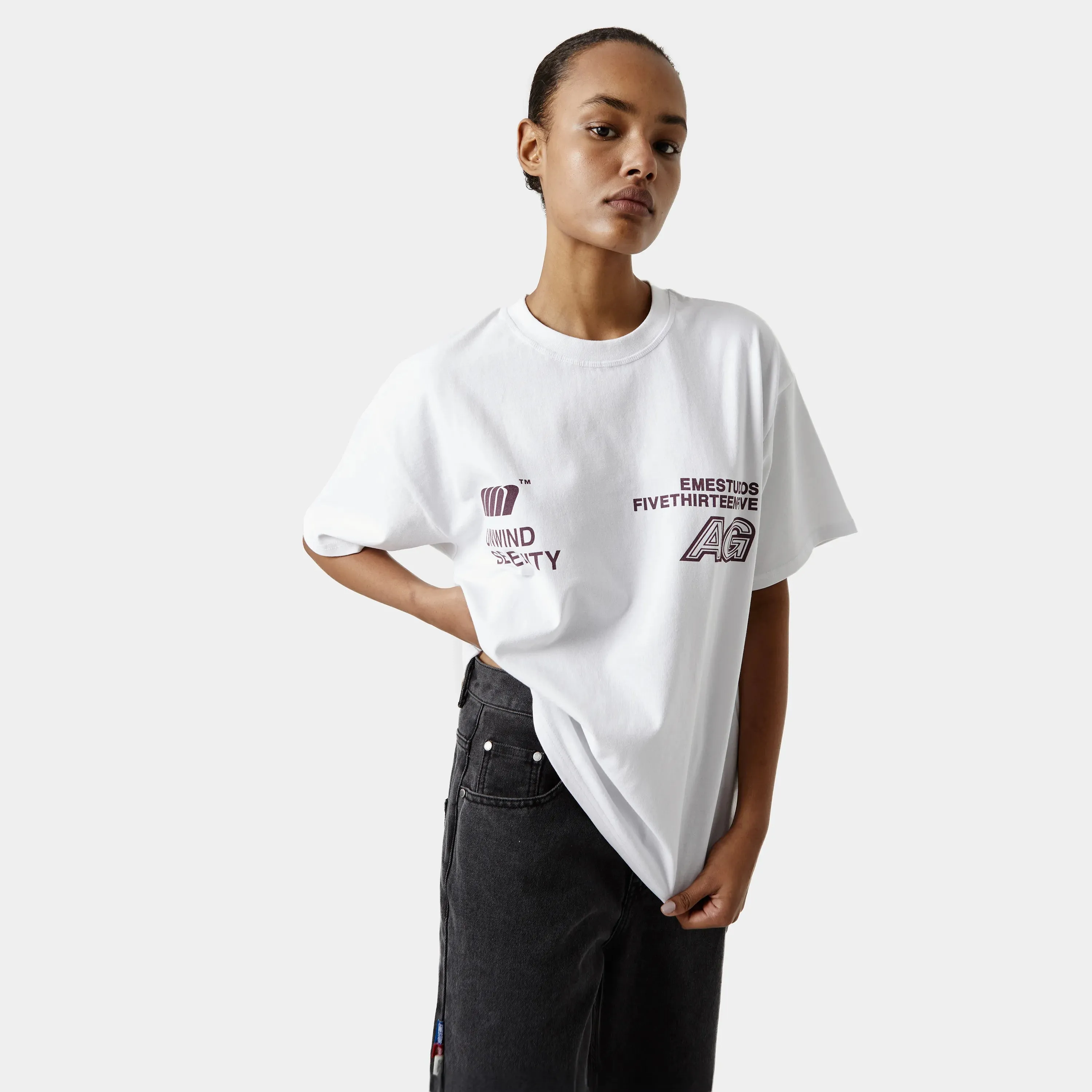 Serenity Pearl Oversized Tee sold by EME STUDIOS product image thumbnail 5