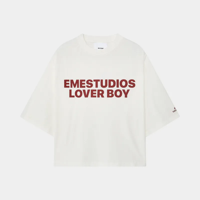 Lover Boy Pearl Cropped Boxy Tee sold by EME STUDIOS